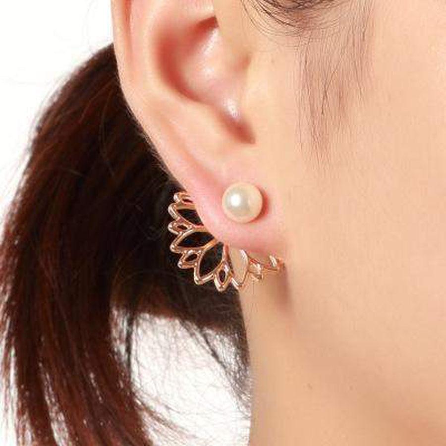 Boucles d'oreilles fleur de Lotus
