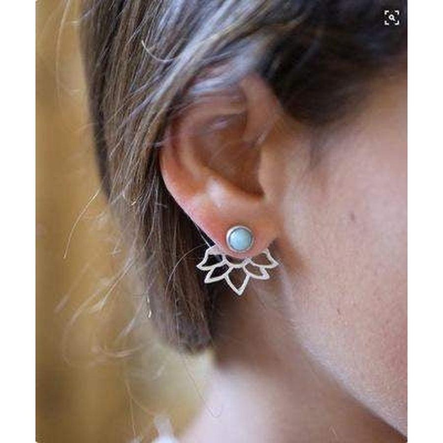 Boucles d'oreilles fleur de Lotus