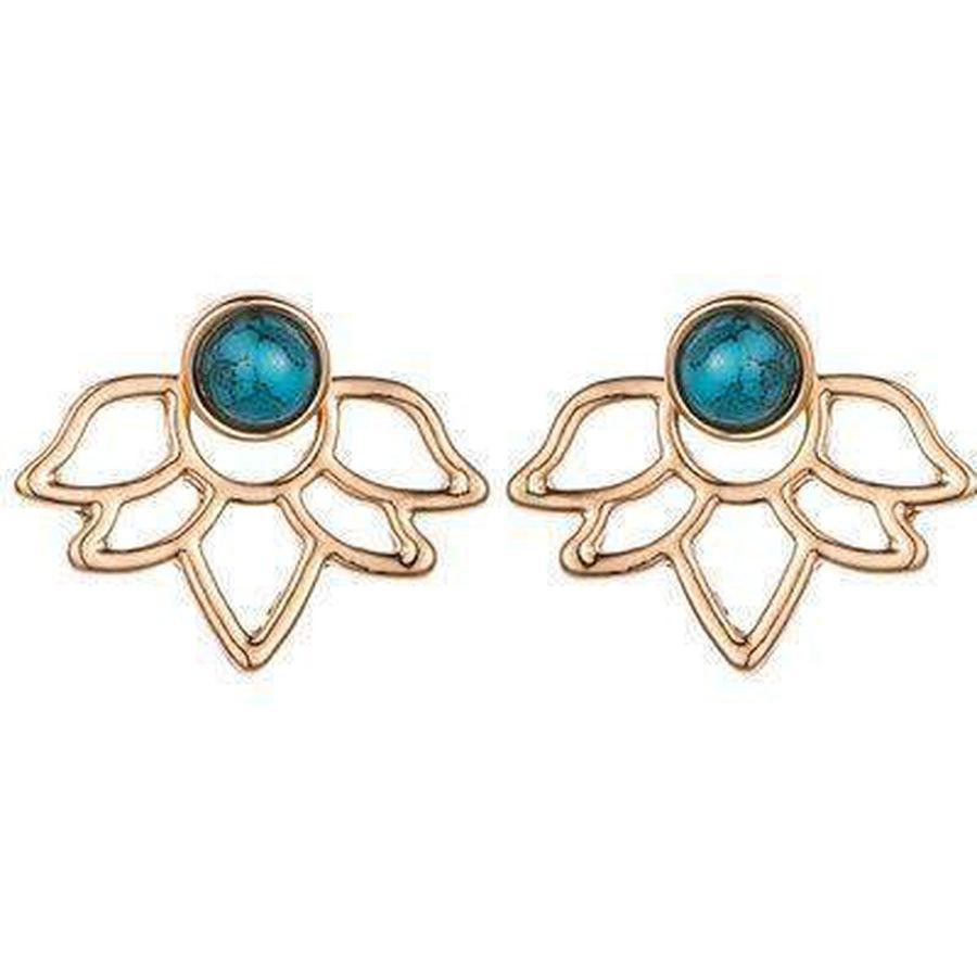 Boucles d'oreilles fleur de Lotus