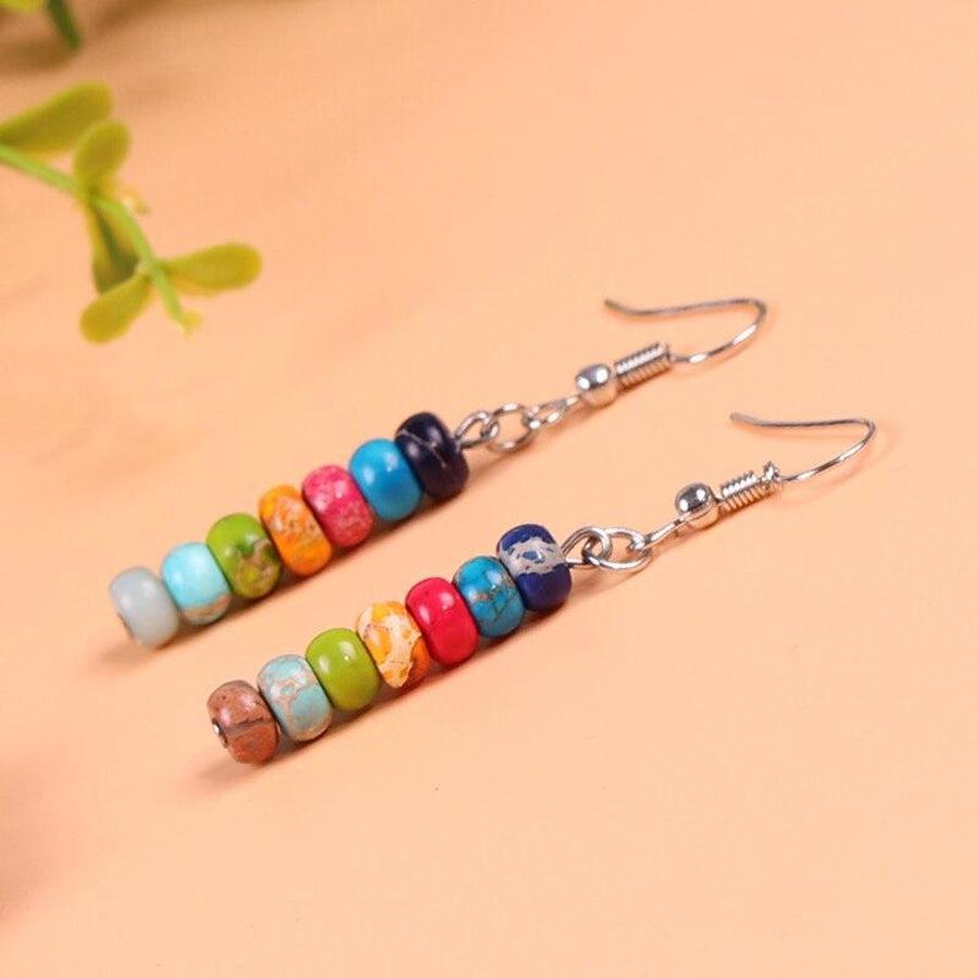 Boucles d’oreilles pendantes d’harmonisation des chakras