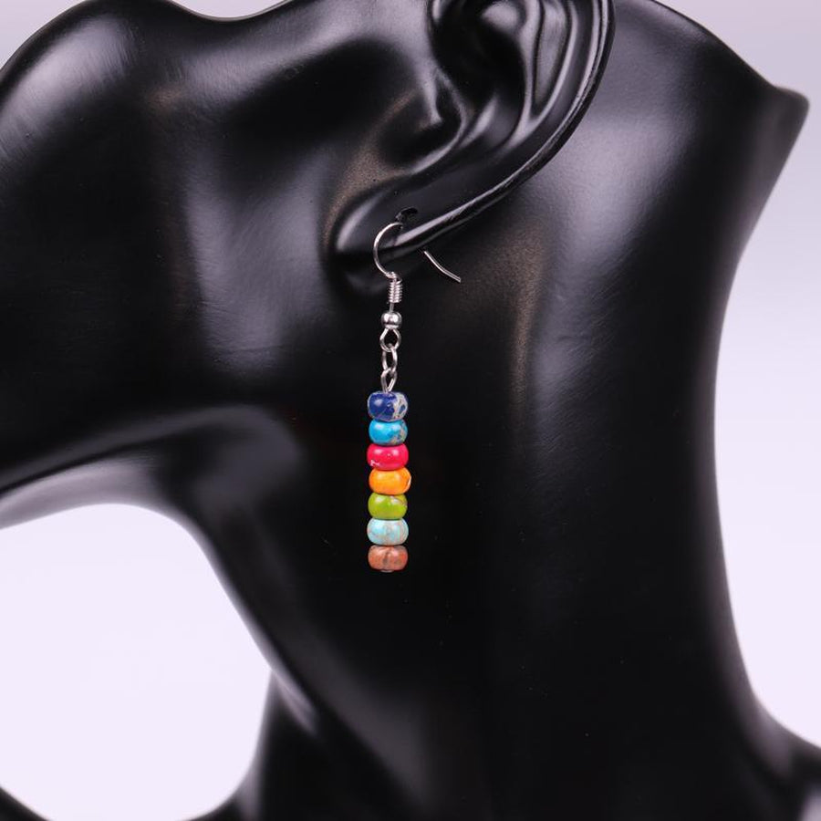 Boucles d’oreilles pendantes d’harmonisation des chakras