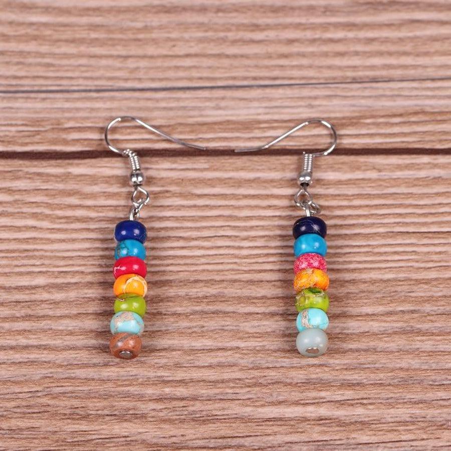 Boucles d’oreilles pendantes d’harmonisation des chakras