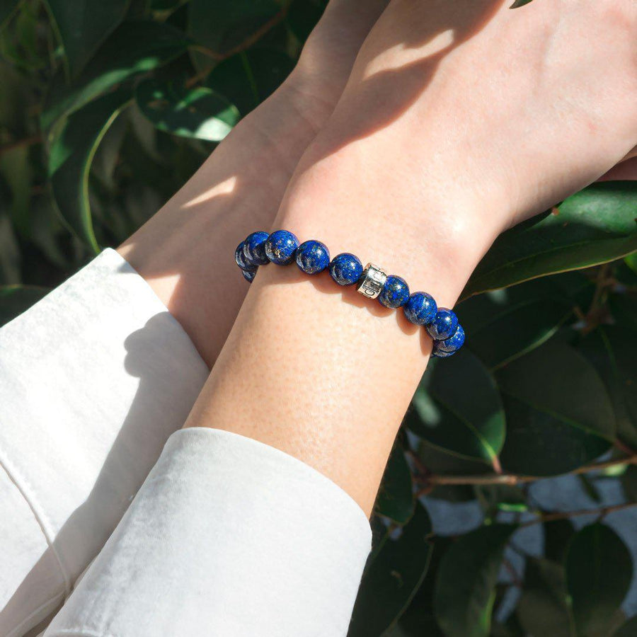 Bracelet « Amélioration de l’expression » en Lapis Lazuli