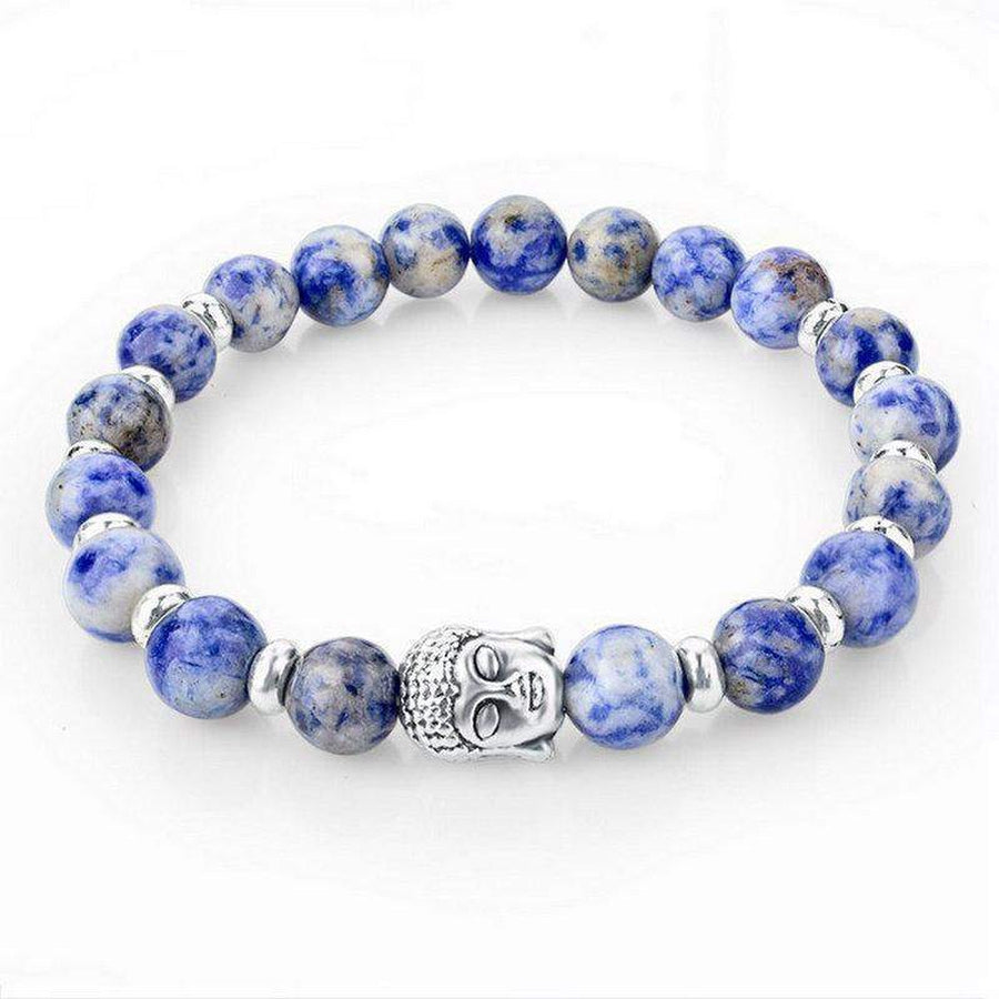 Bracelet bouddha «apaisement et confiance en soi» en sodalite