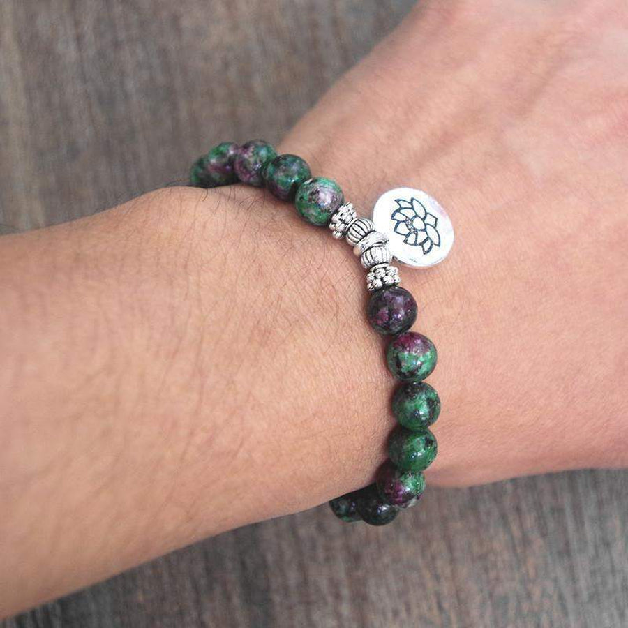 Bracelet «Charm» en agates indienne