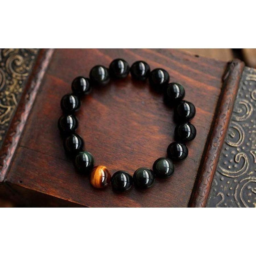 Bracelet de persuasion Onyx Noir et Oeil de tigre