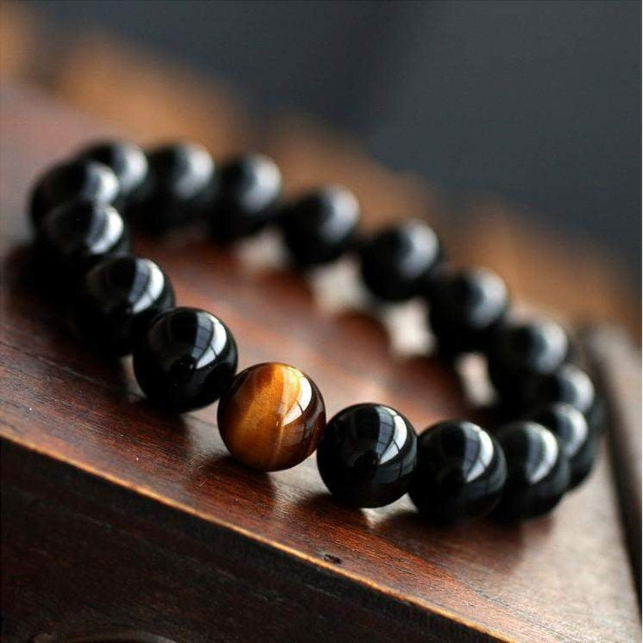 Bracelet de persuasion Onyx Noir et Oeil de tigre