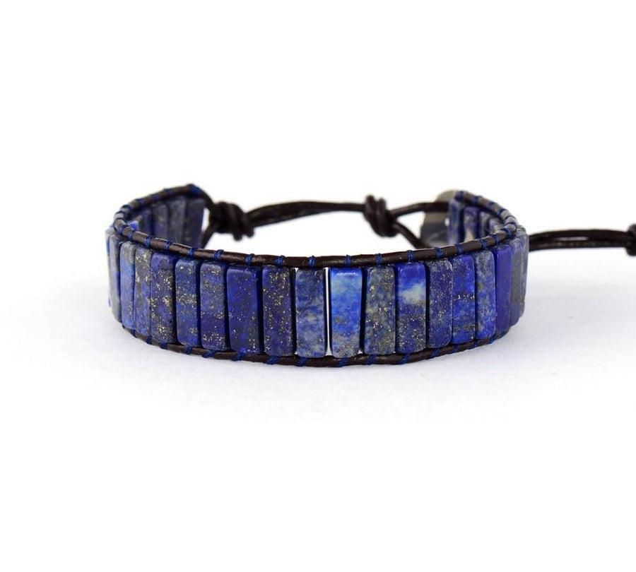 Bracelet manchette en Lapis Lazuli