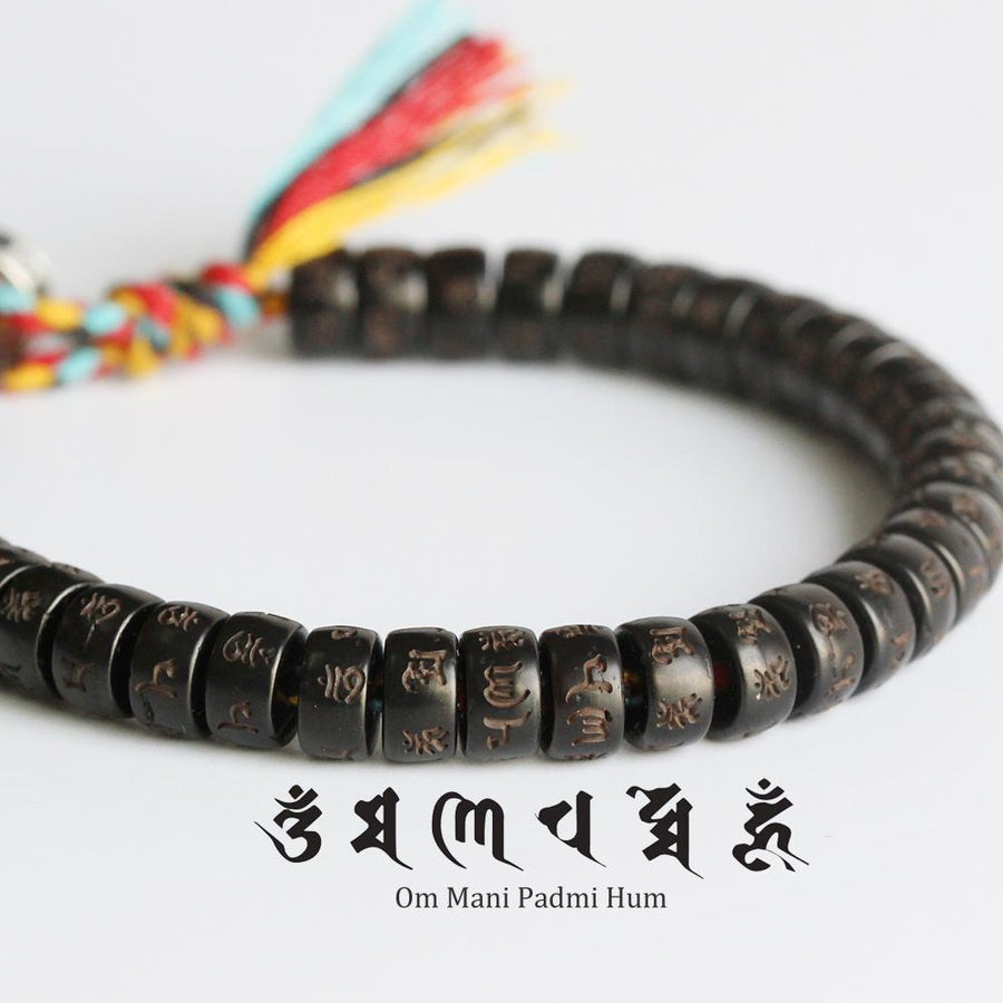 Bracelet tibétain bouddhiste mantra de grande compassion