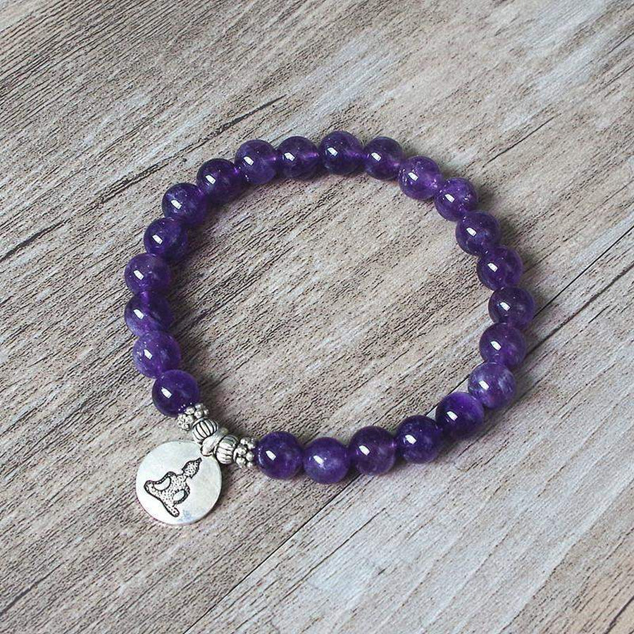 Bracelet «zen» en Amethyste