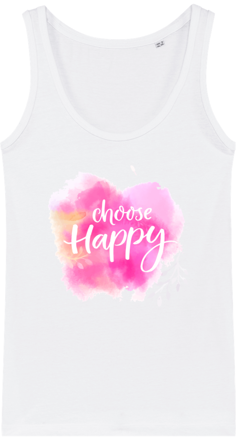 Débardeur en coton bio «Happy» pour Femme