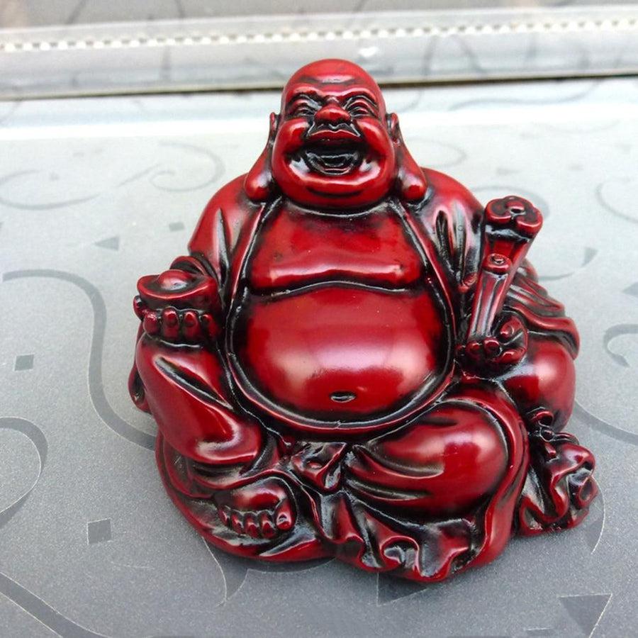 Figurine du Bouddha rieur en résine