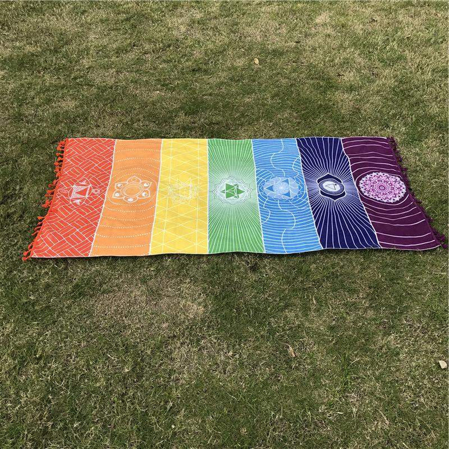 Serviette de plage des 7 Chakras