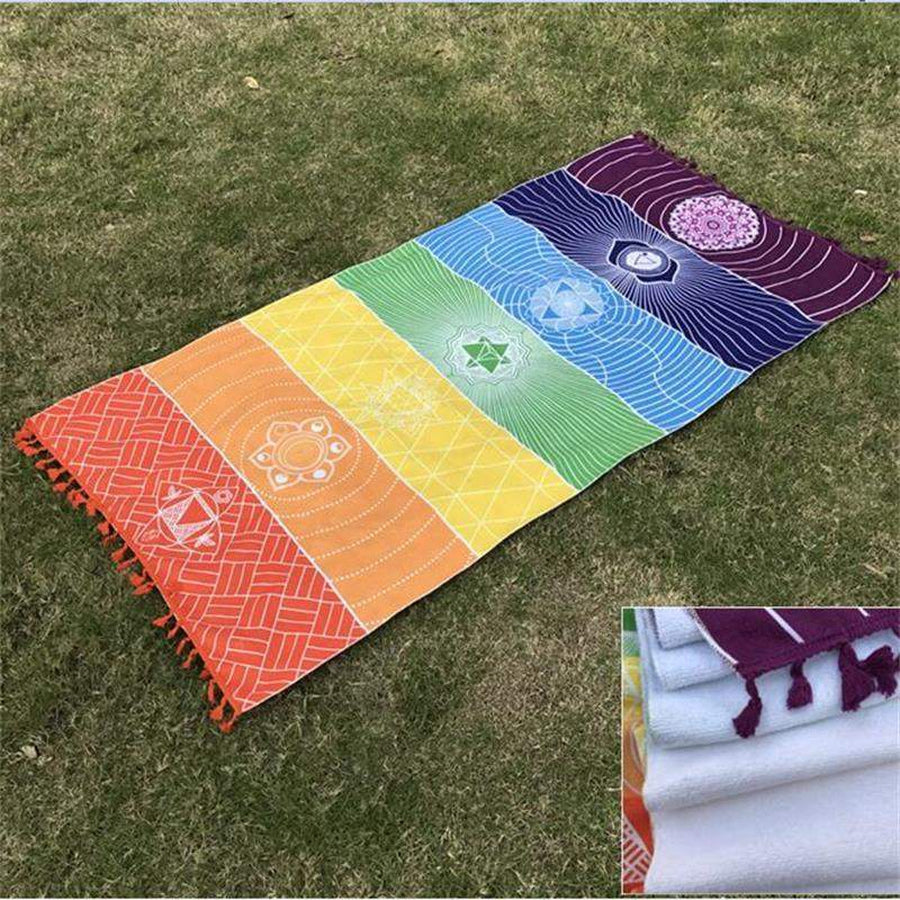 Serviette de plage des 7 Chakras