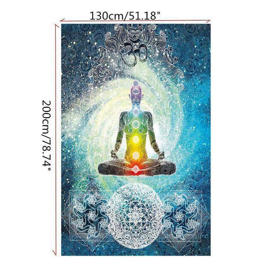 Toile de méditation des 7 Chakras