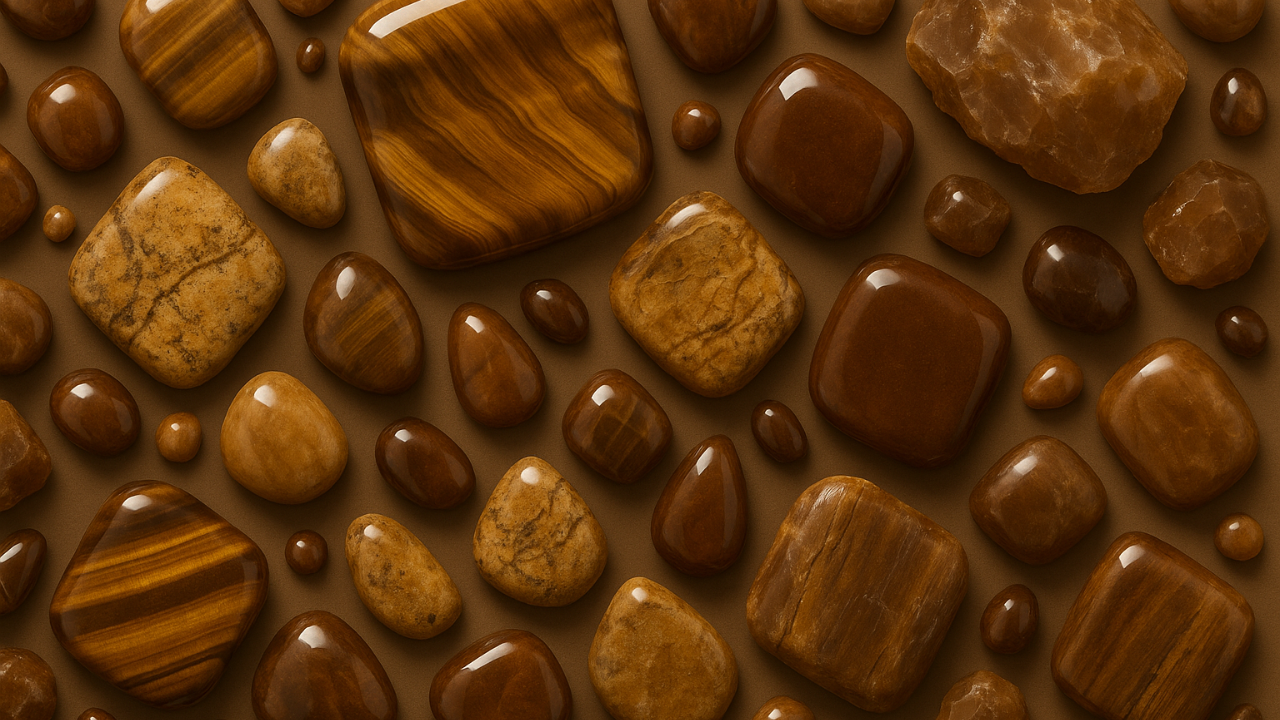 Pierres marron