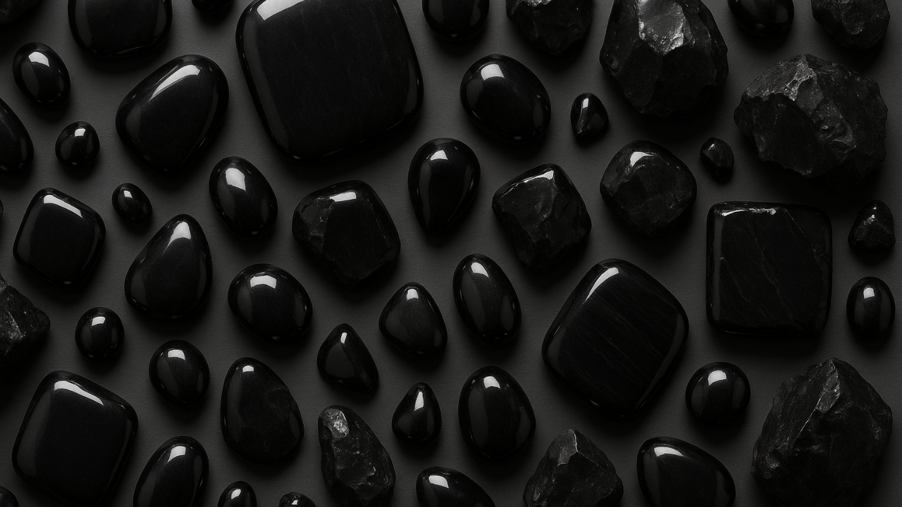 Pierres noires : Liste des pierres naturelles de couleur noire