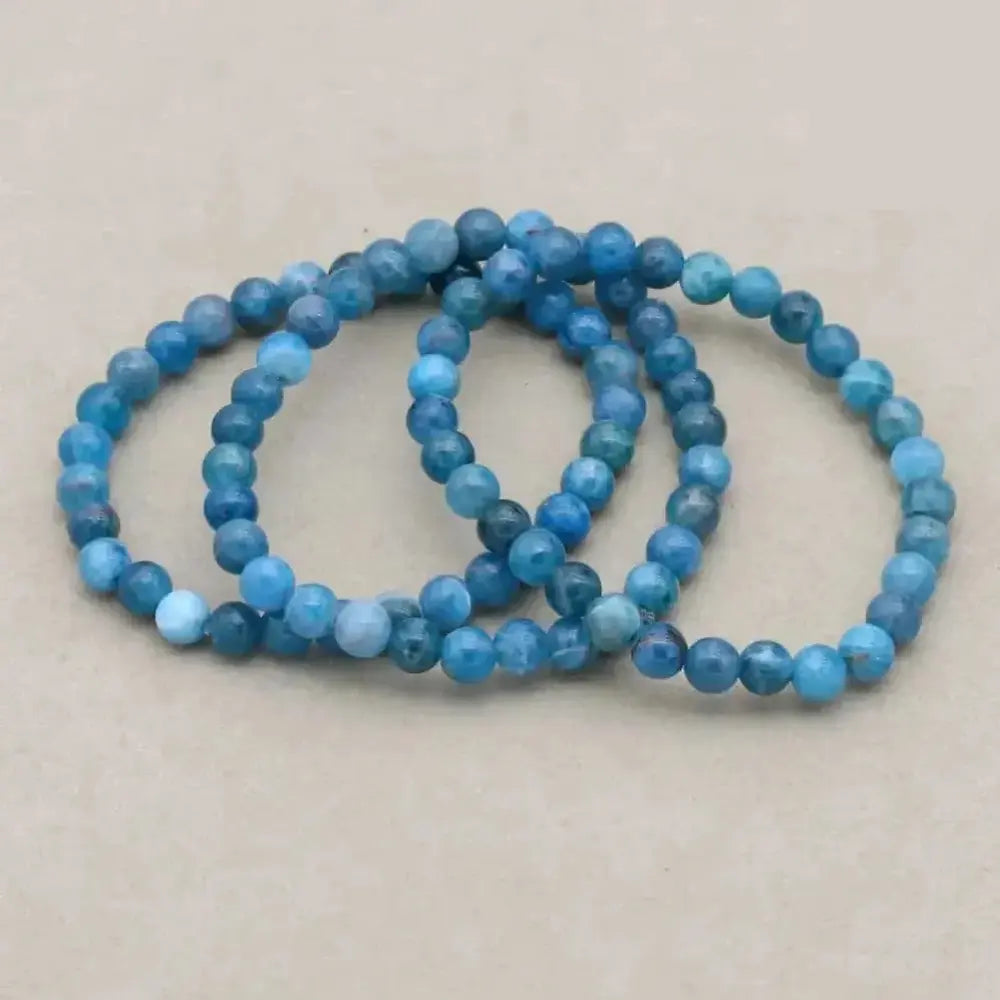 Bracelet «Minceur» en Apatite pour la perte de poids - Perles 6 mm