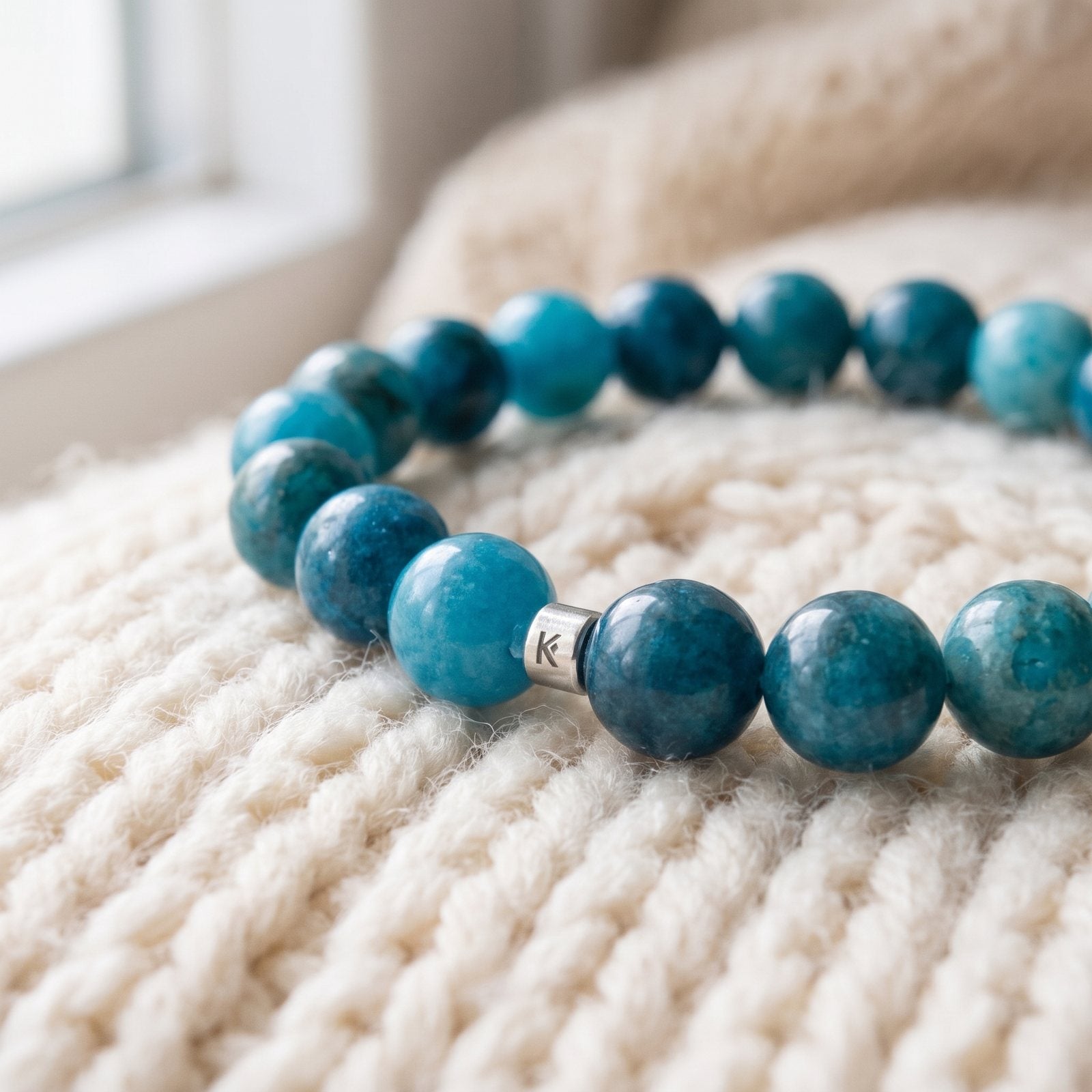 Bracelet en Apatite "Energie"