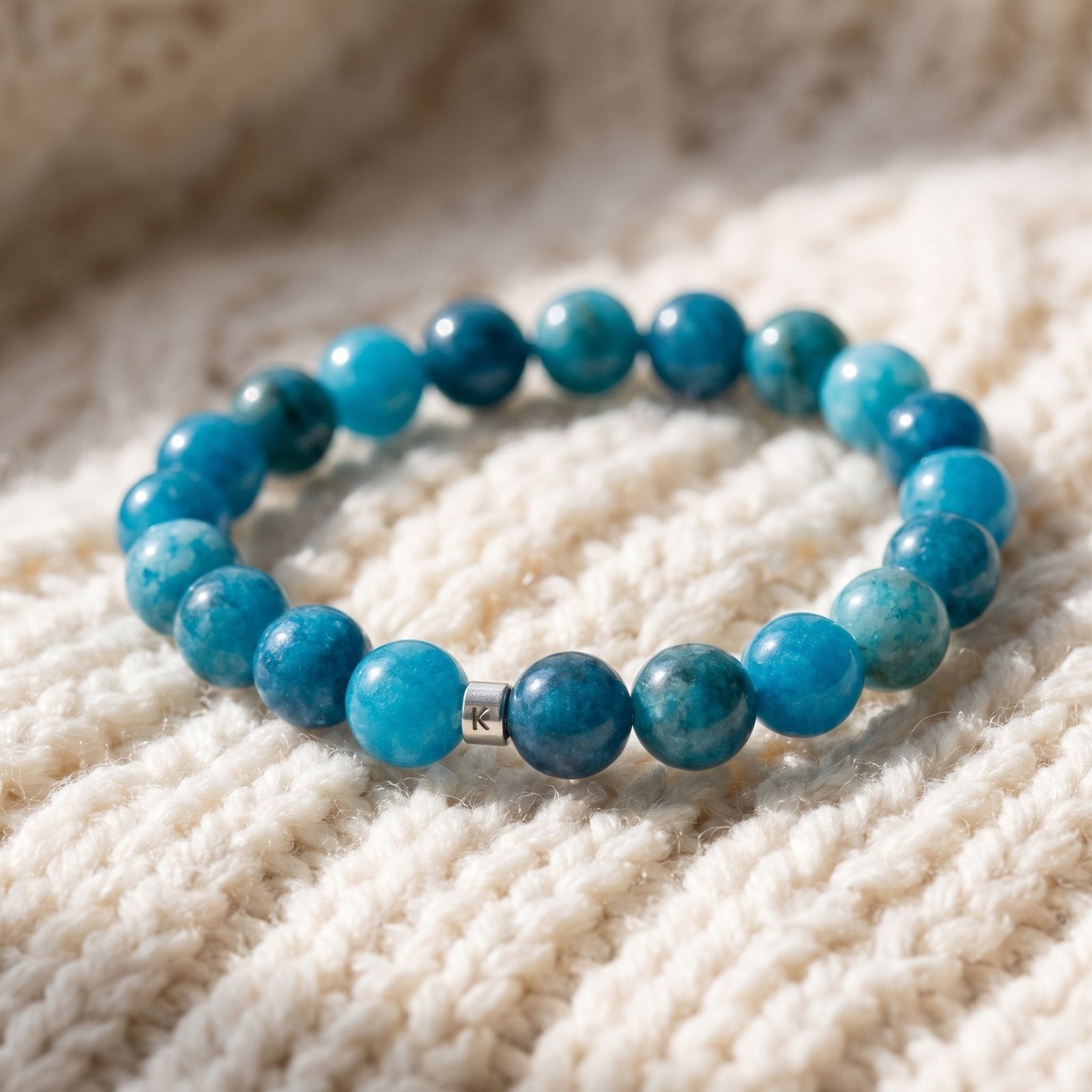 Bracelet en Apatite "Energie"