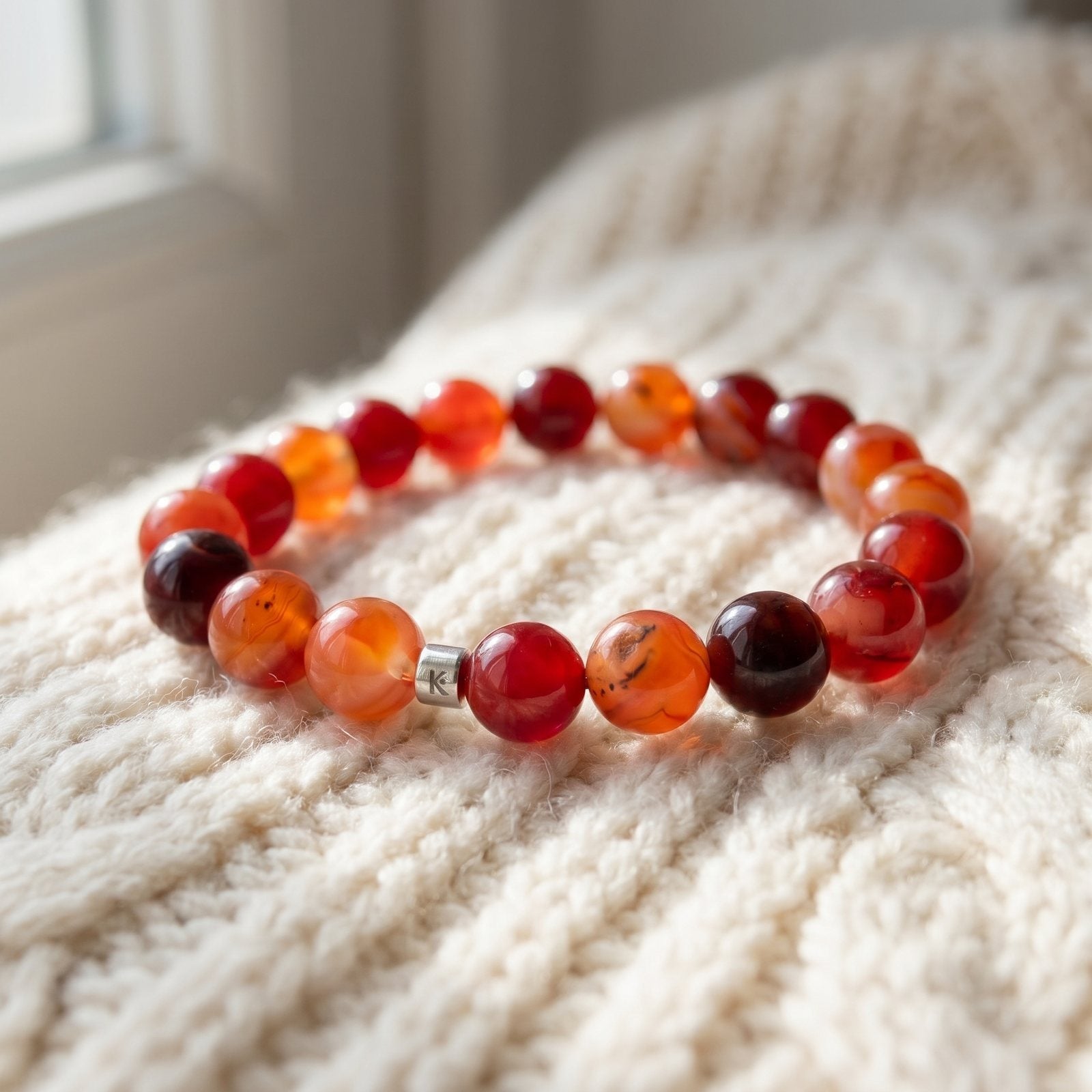 Bracelet en Cornaline "Energie"
