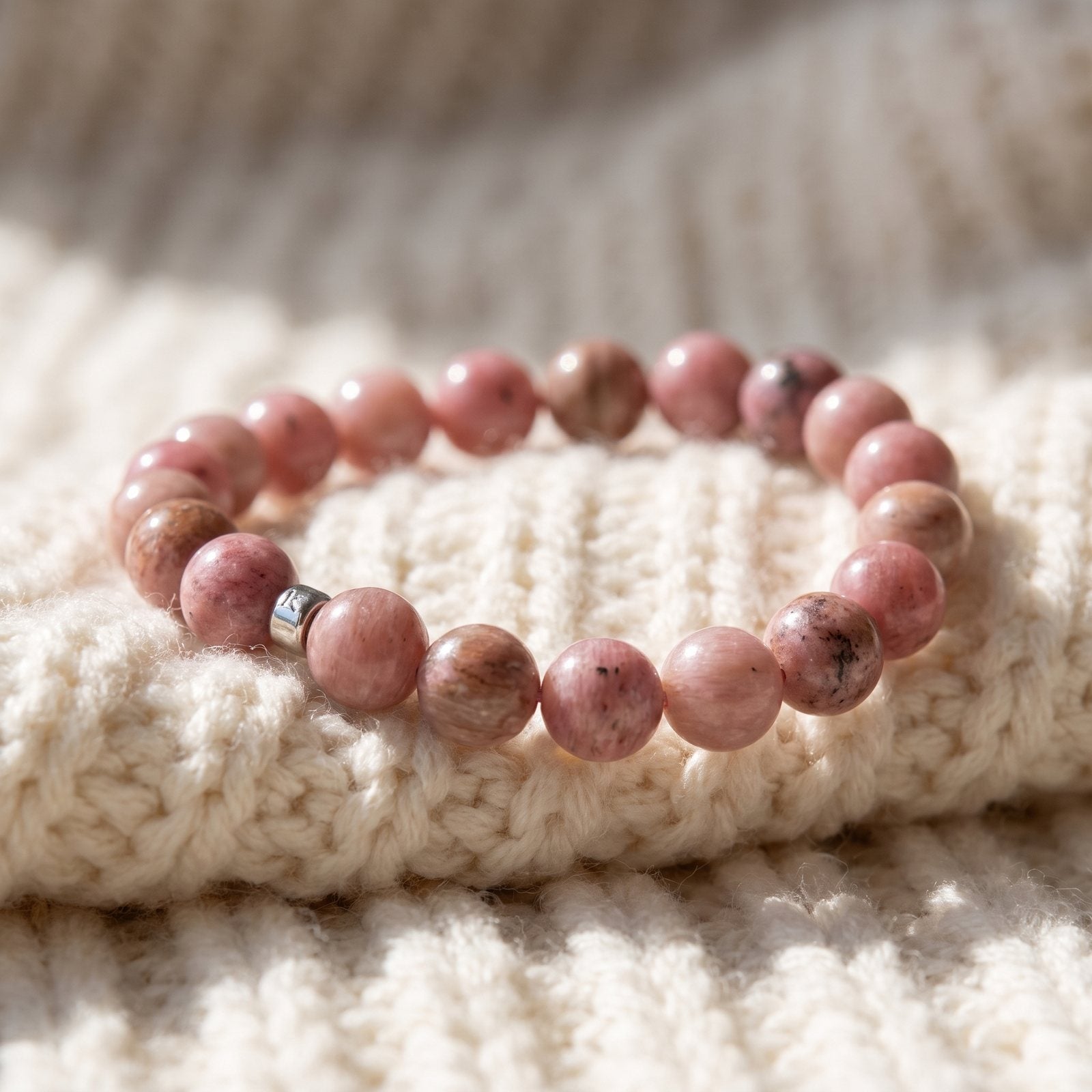 Bracelet en Rhodonite "Energie"