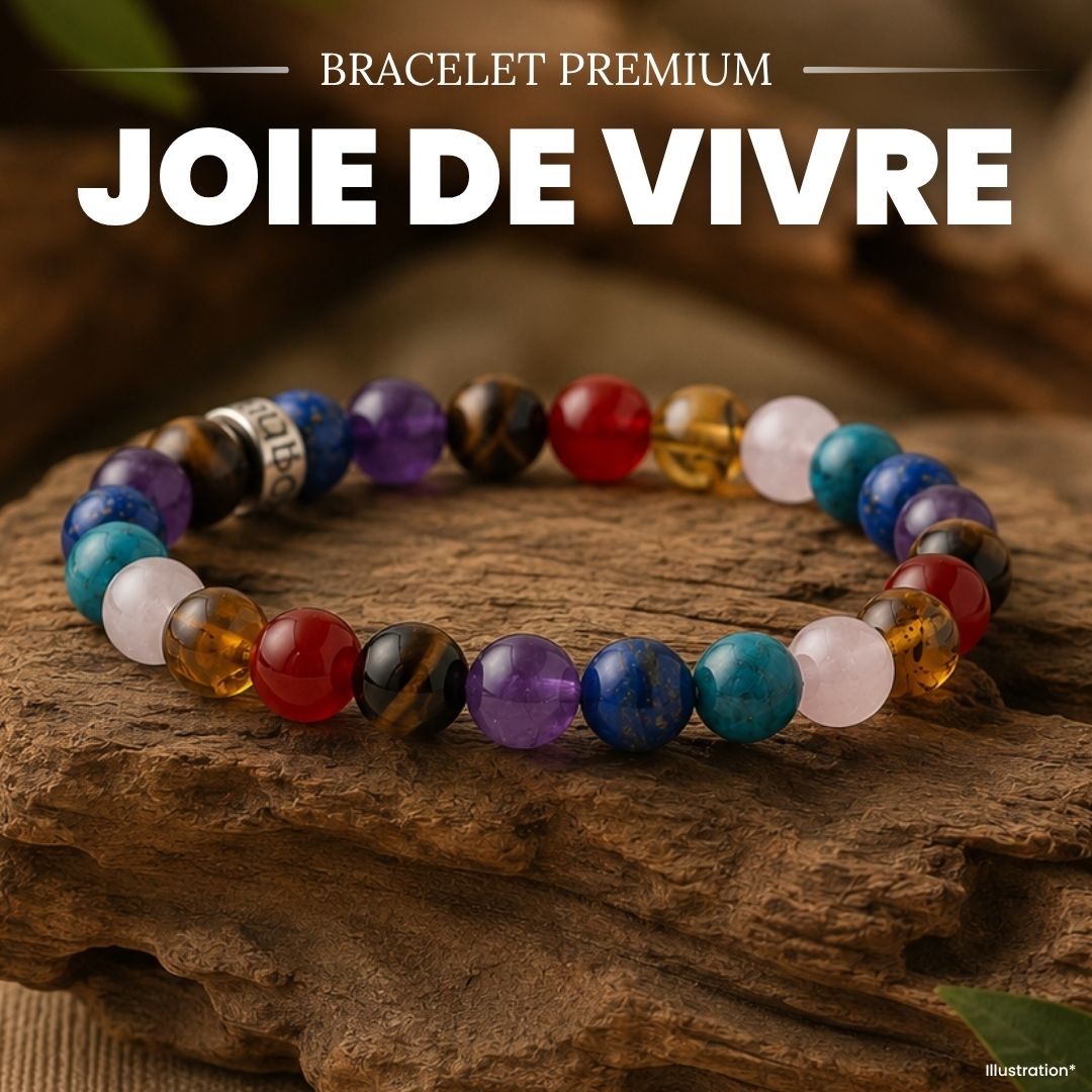 Bracelet « Joie de Vivre » en pierres naturelles