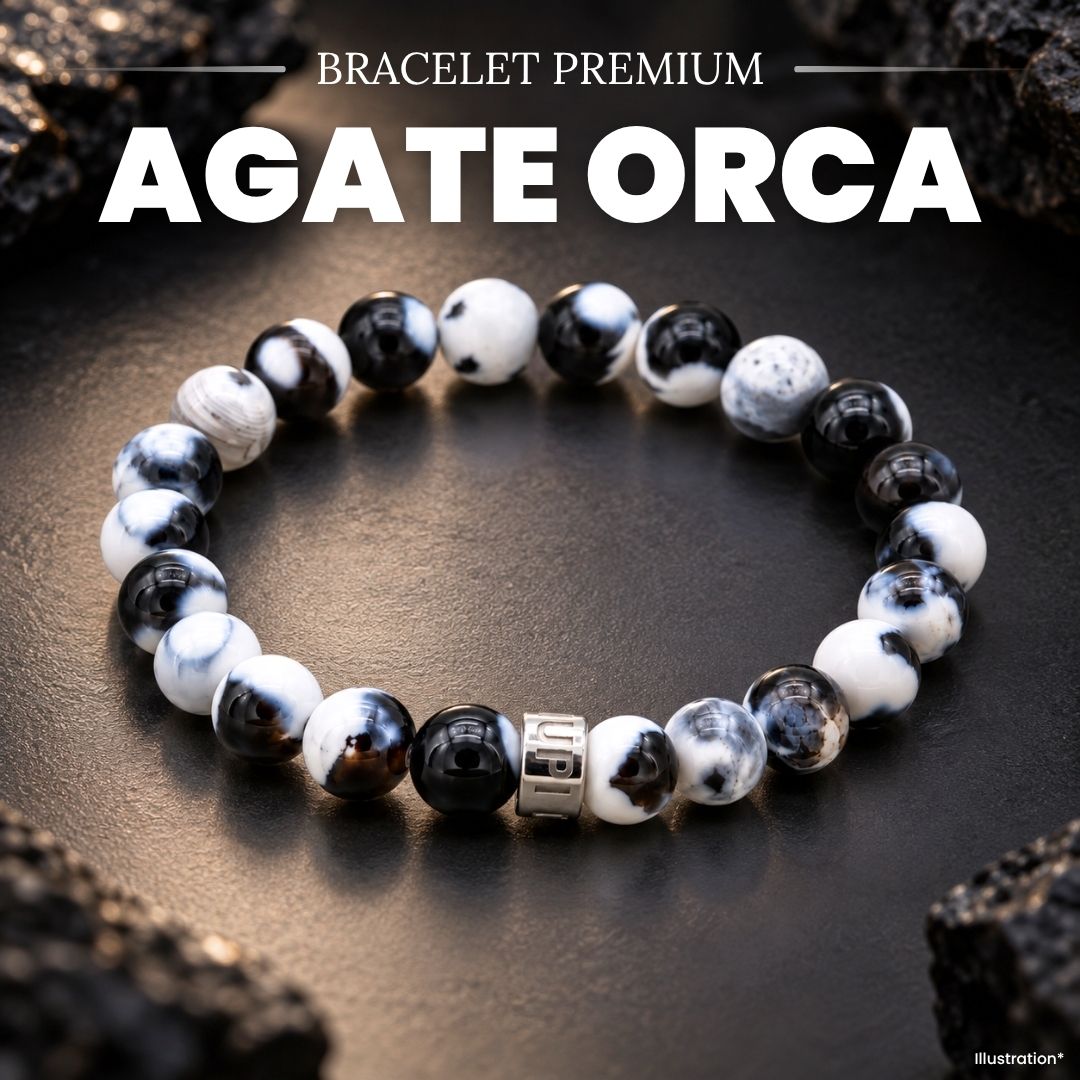 Bracelet « Protection » en Agate Orca