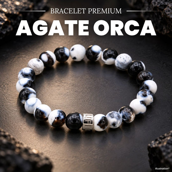Bracelet « Protection » en Agate Orca