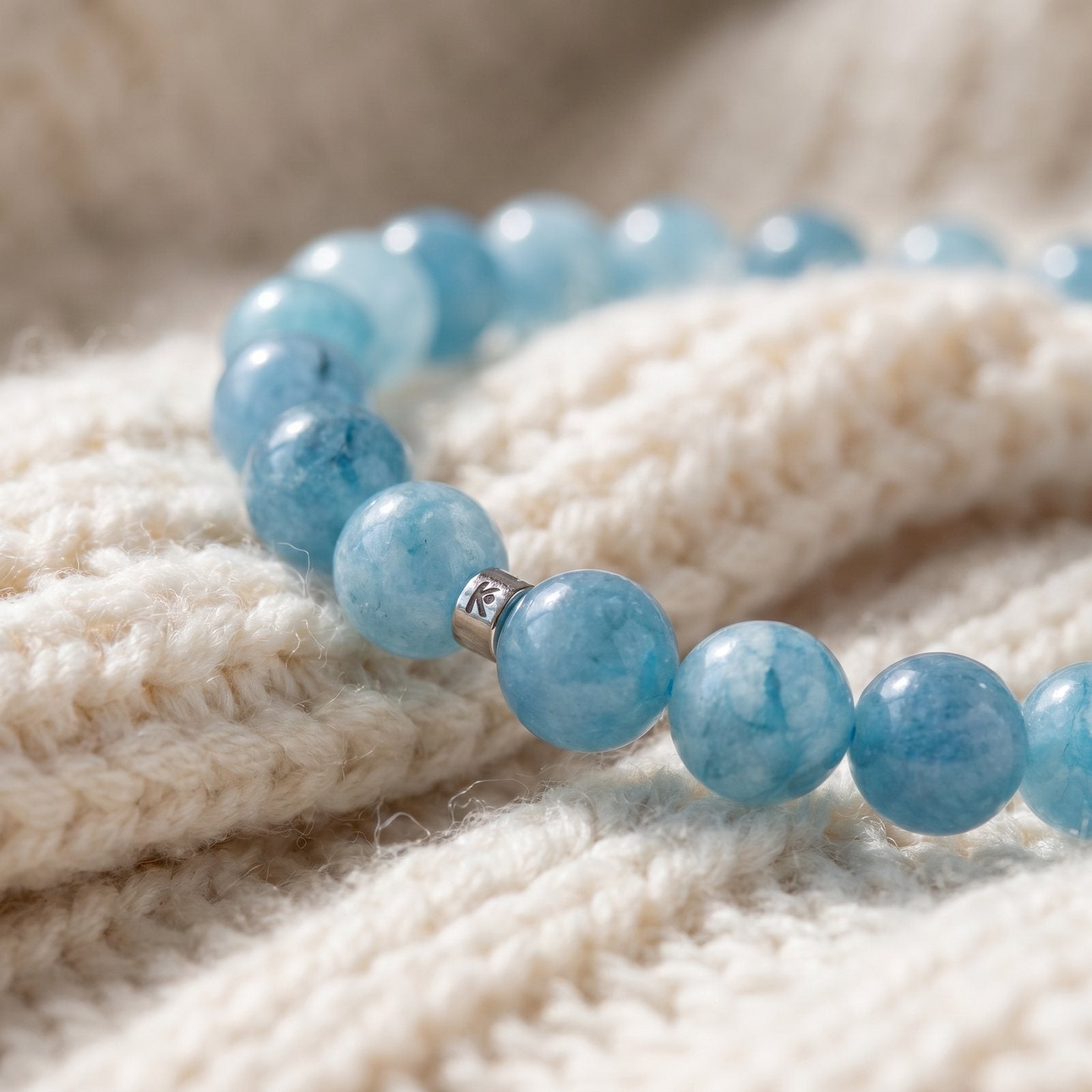 Bracelet en Aigue-Marine "Energie"