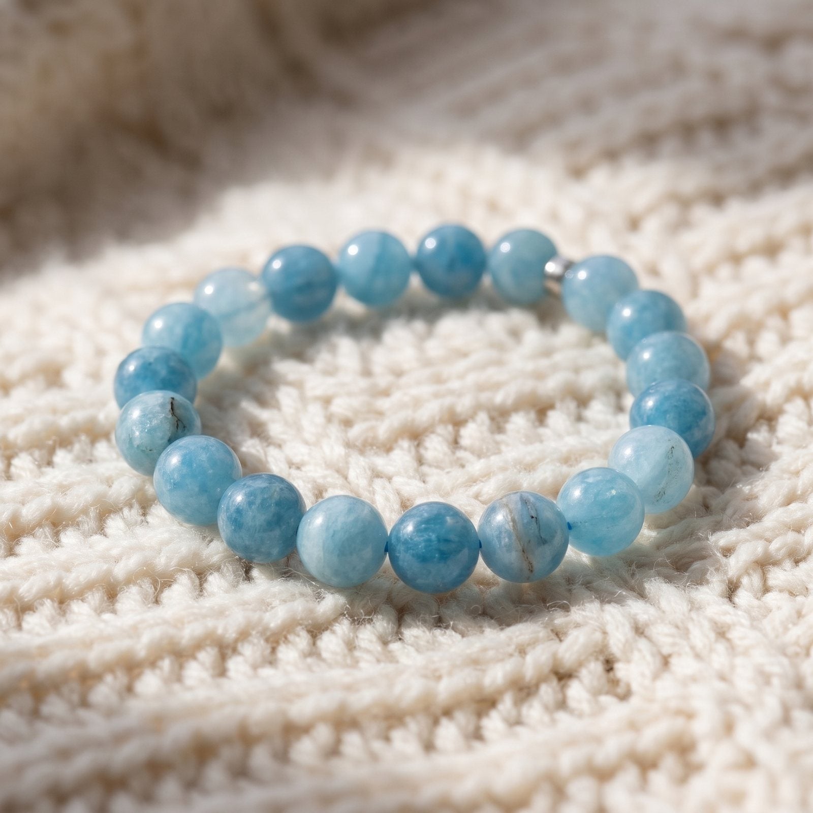 Bracelet en Aigue-Marine "Energie"
