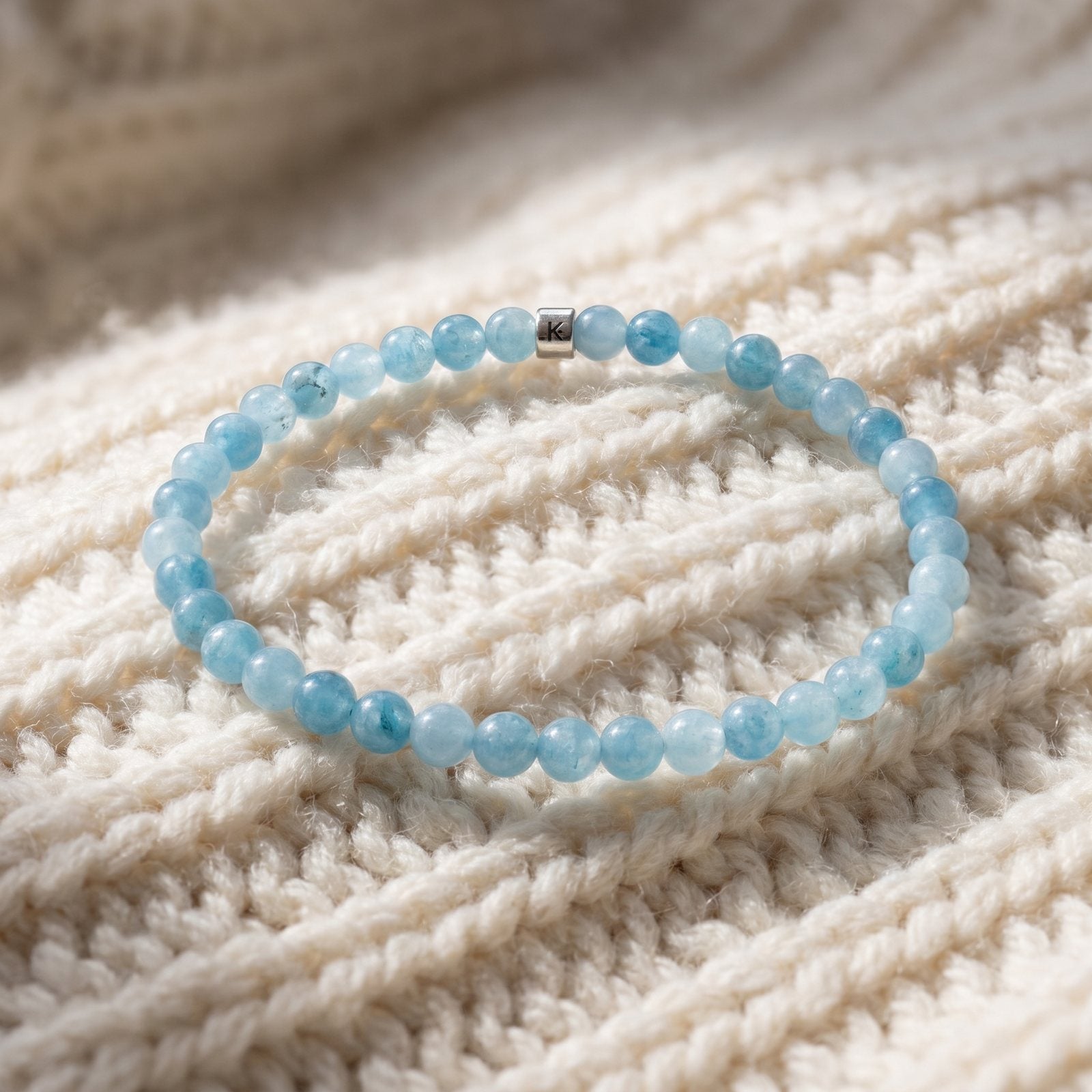 Mini Bracelet en Aigue-Marine "Energie"