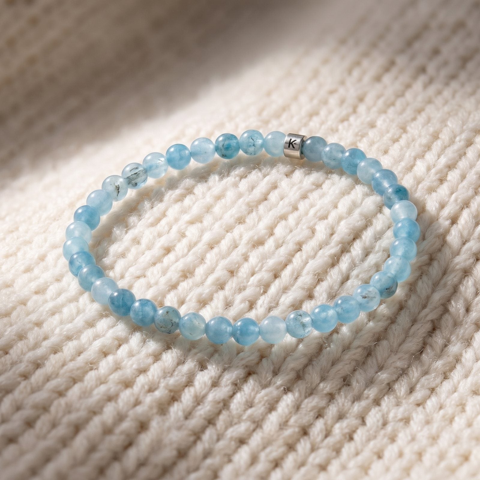 Mini Bracelet en Aigue-Marine "Energie"