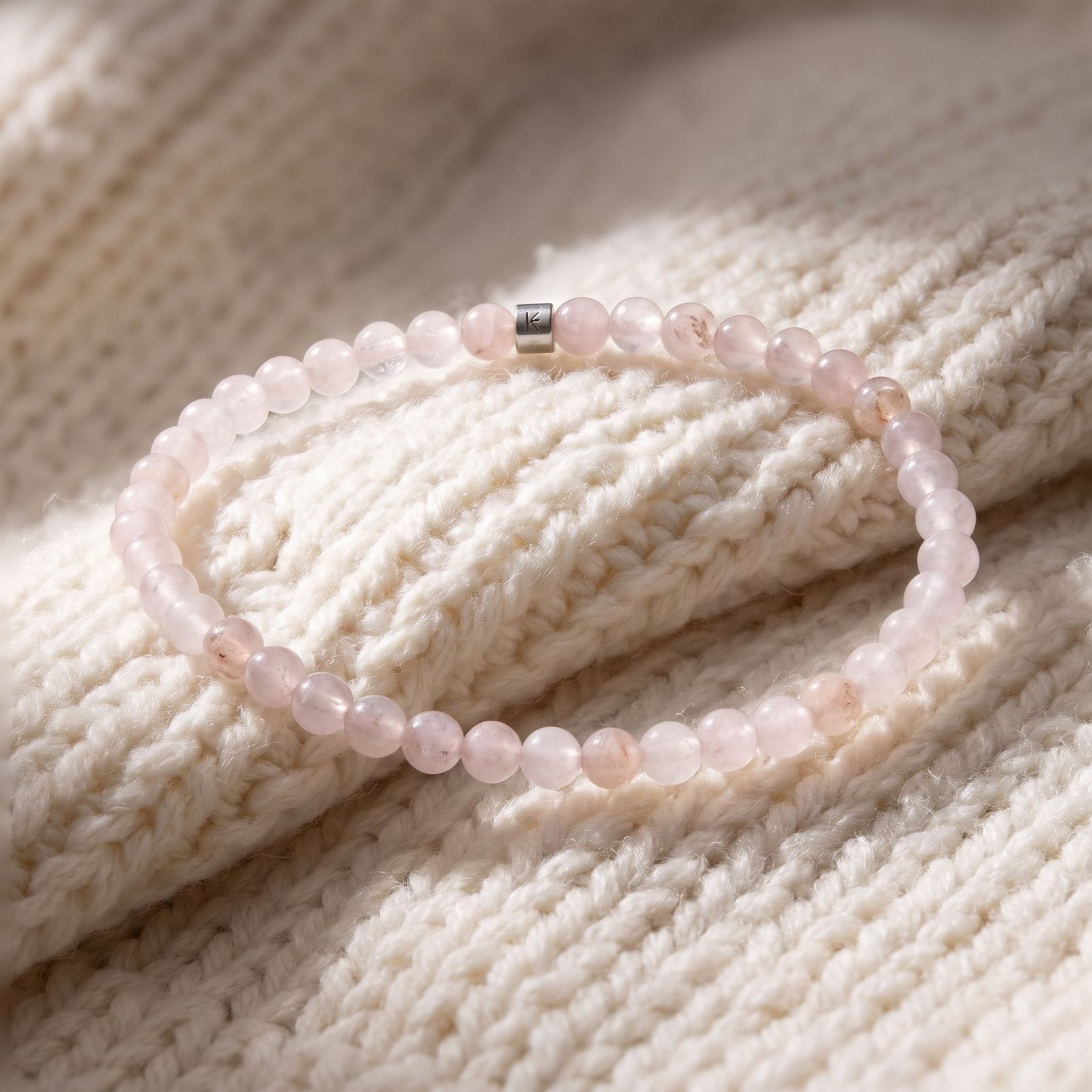 Mini Bracelet en Quartz Rose "Energie"