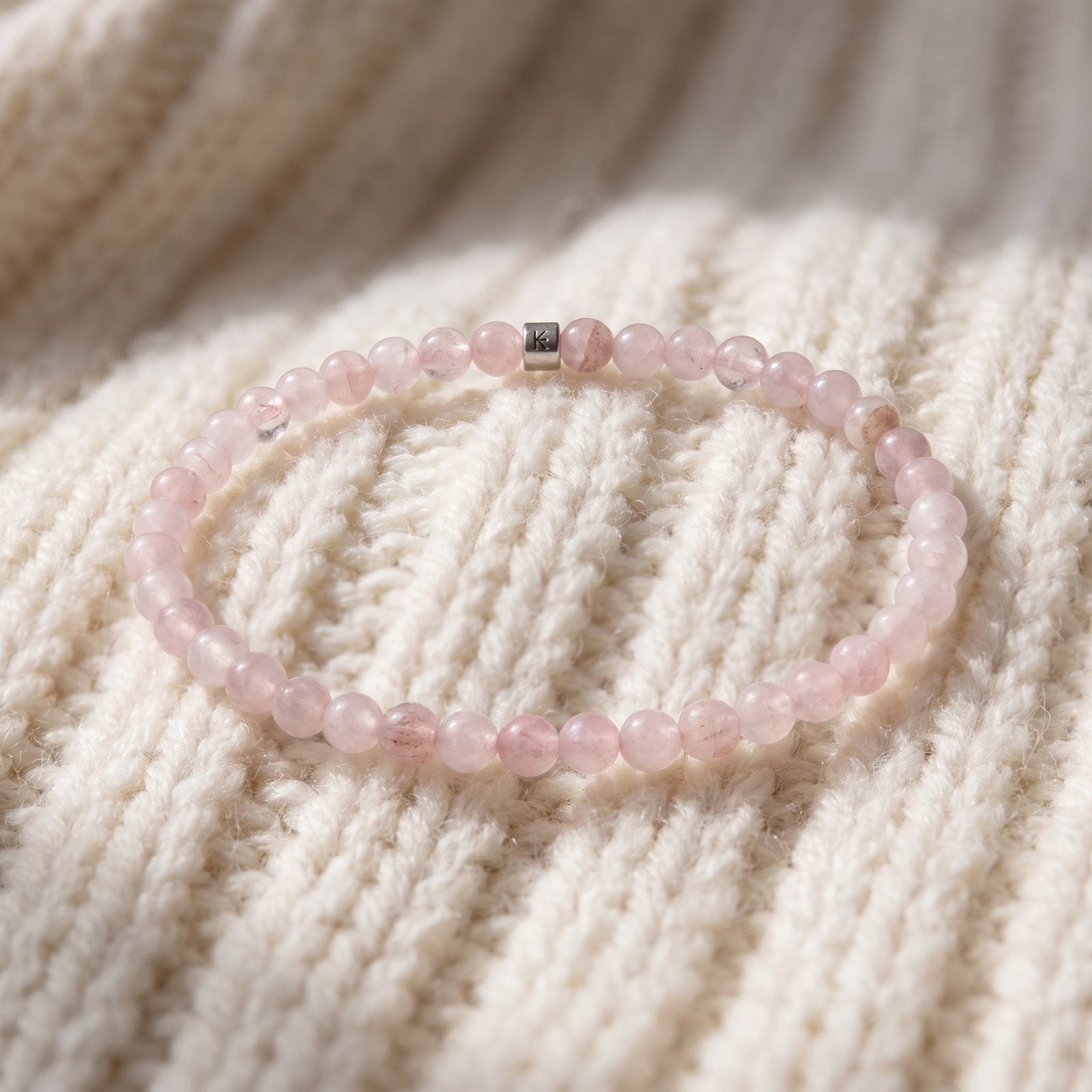 Mini Bracelet en Quartz Rose "Energie"