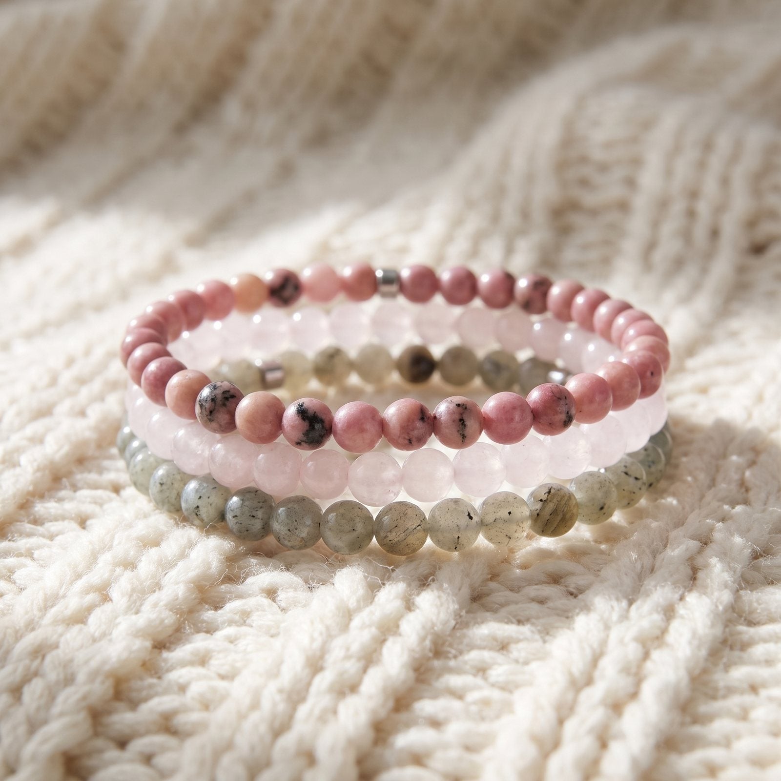 Set de 3 Mini Bracelets "Amour"