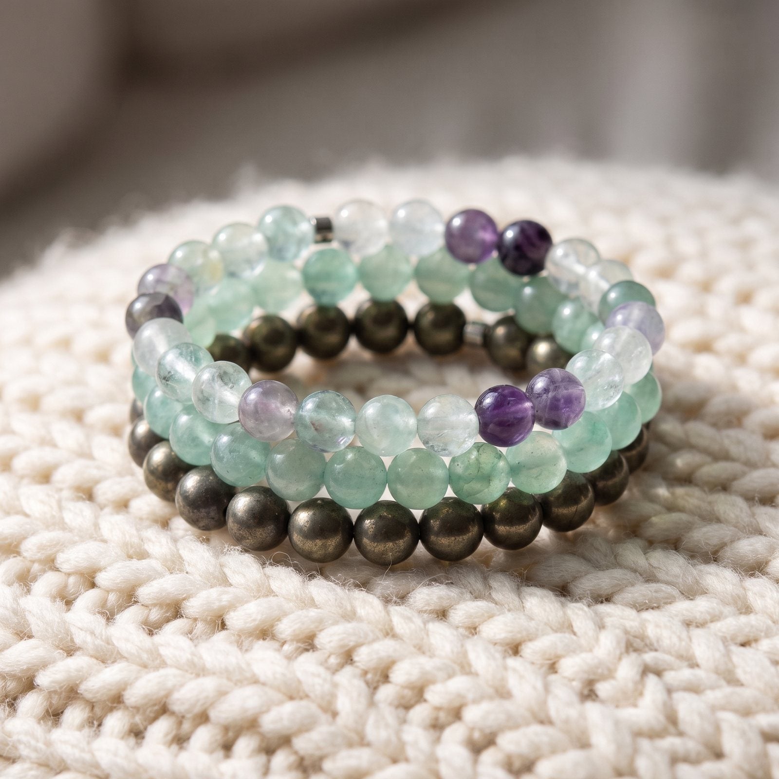 Triple Bracelets Énergie "Abondance"