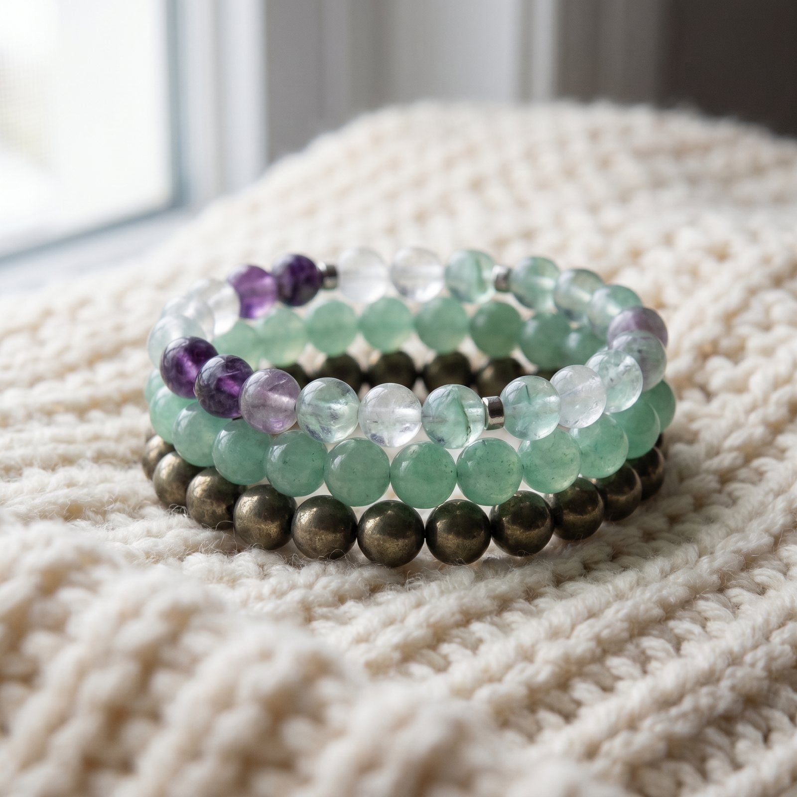 Triple Bracelets Énergie "Abondance"