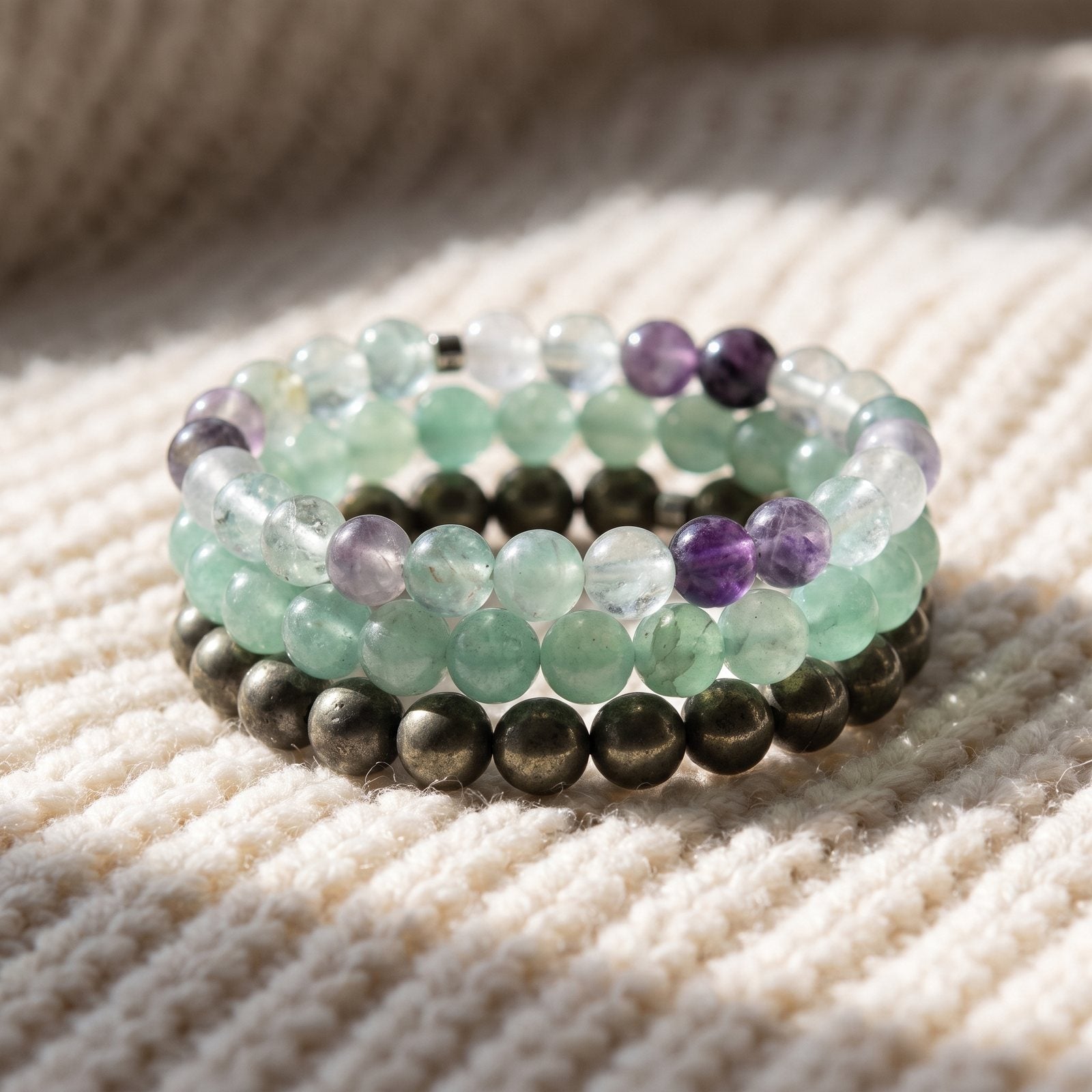 Triple Bracelets Énergie "Abondance"