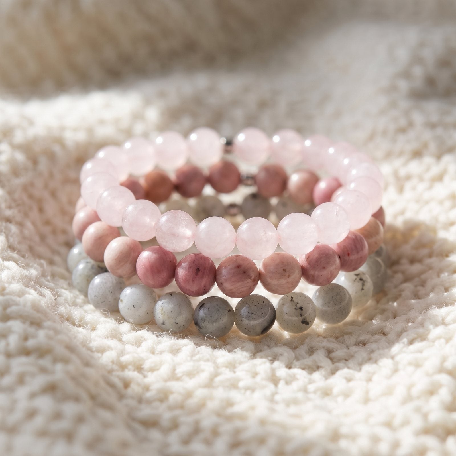 Triple Bracelets Énergie "Amour"