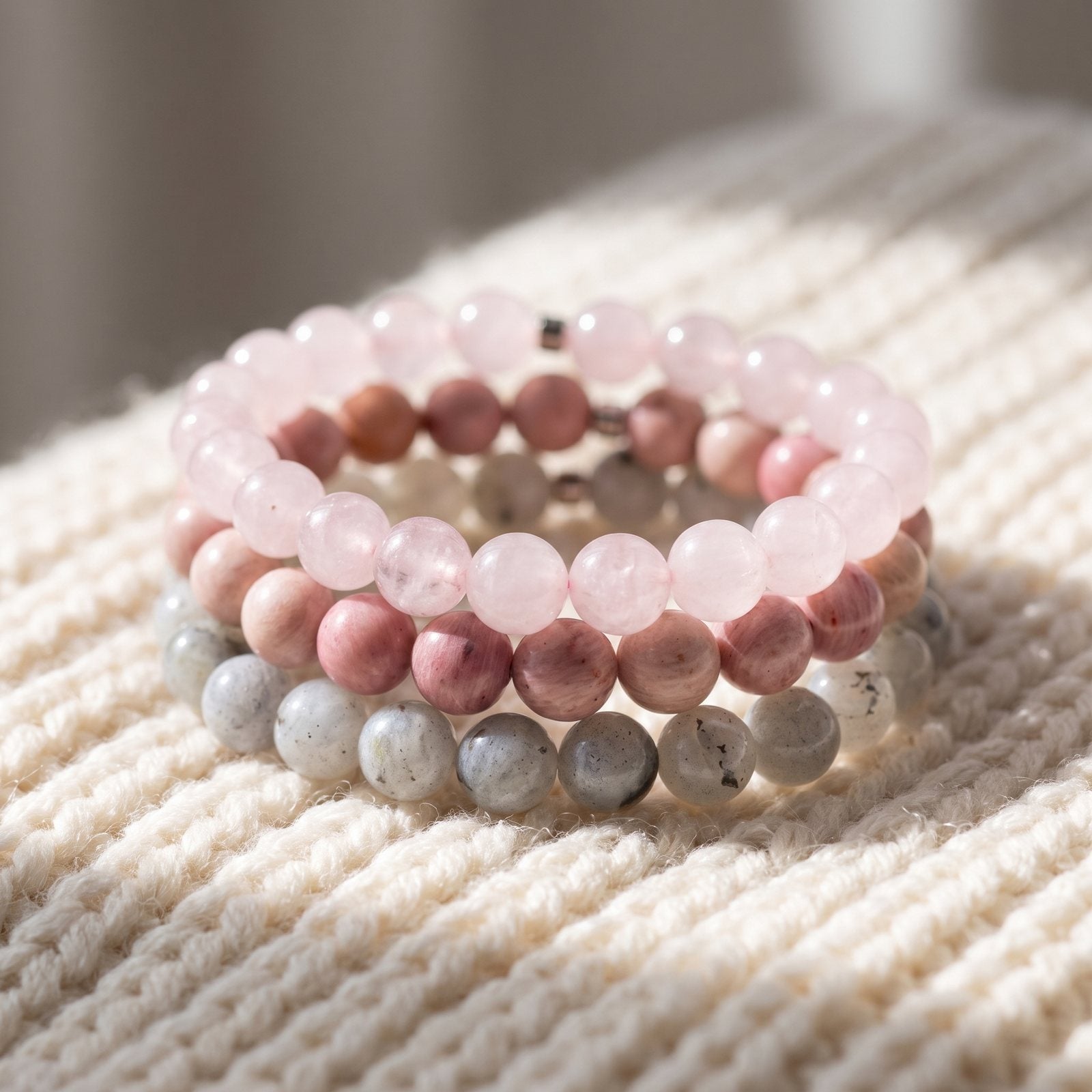 Triple Bracelets Énergie "Amour"