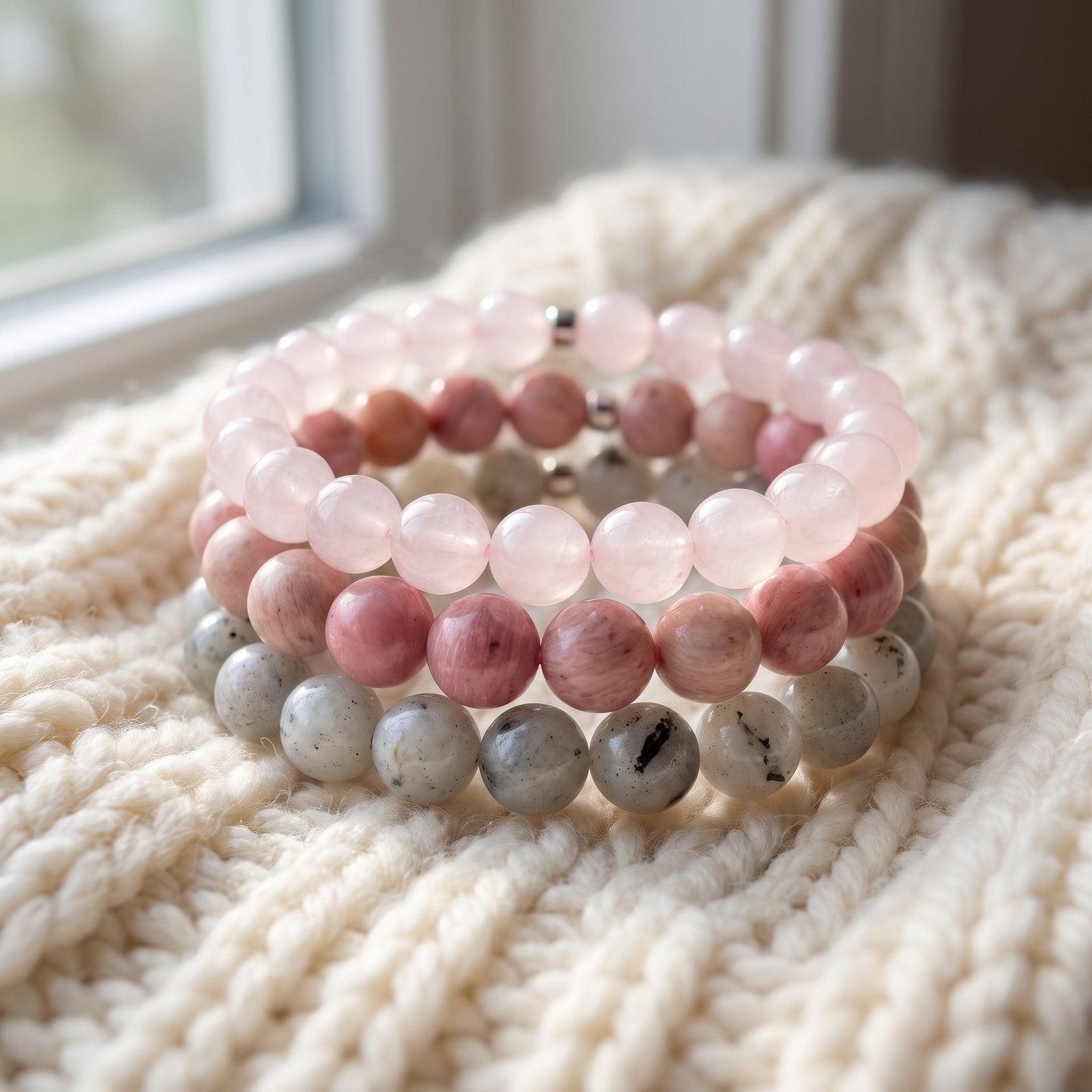 Triple Bracelets Énergie "Amour"