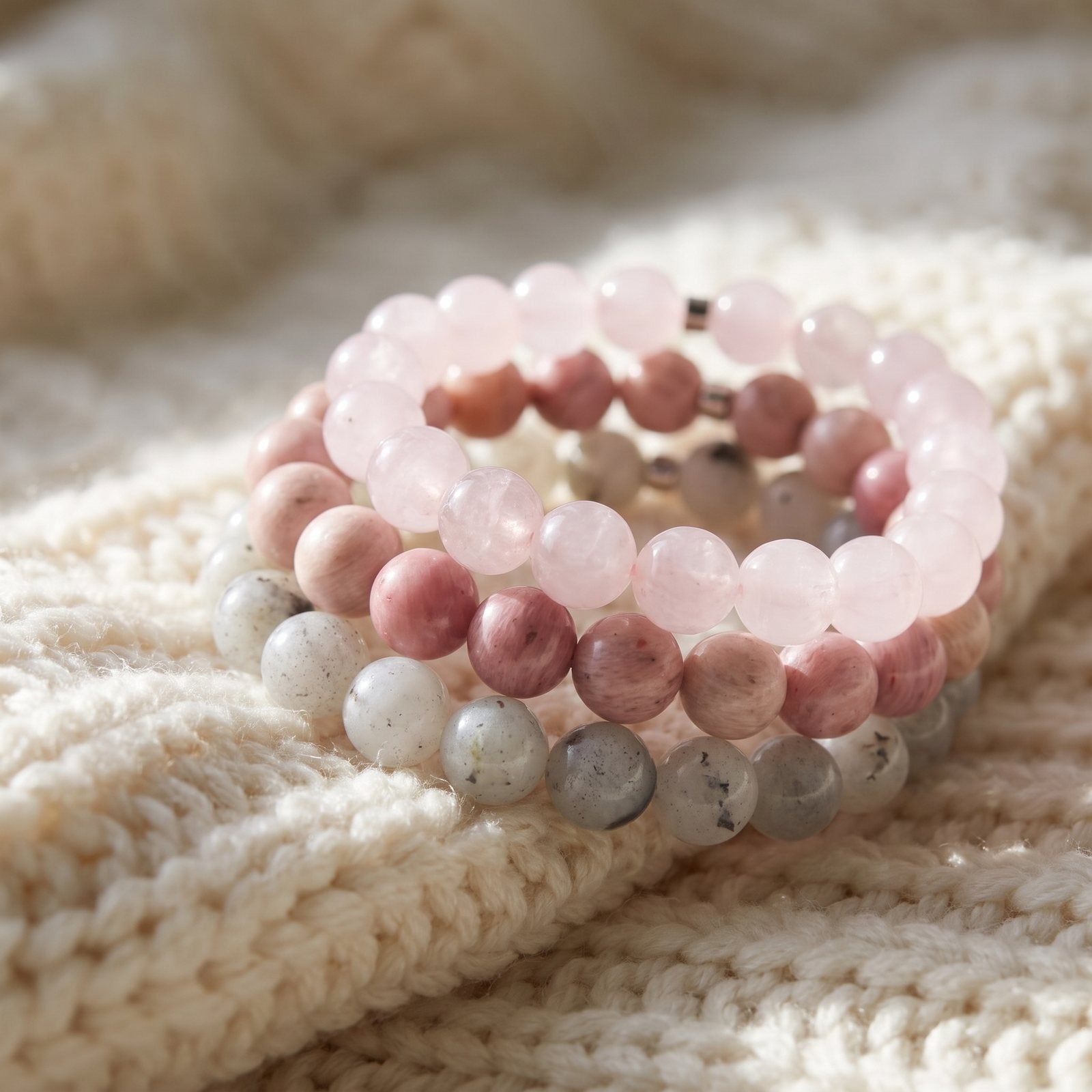 Triple Bracelets Énergie "Amour"