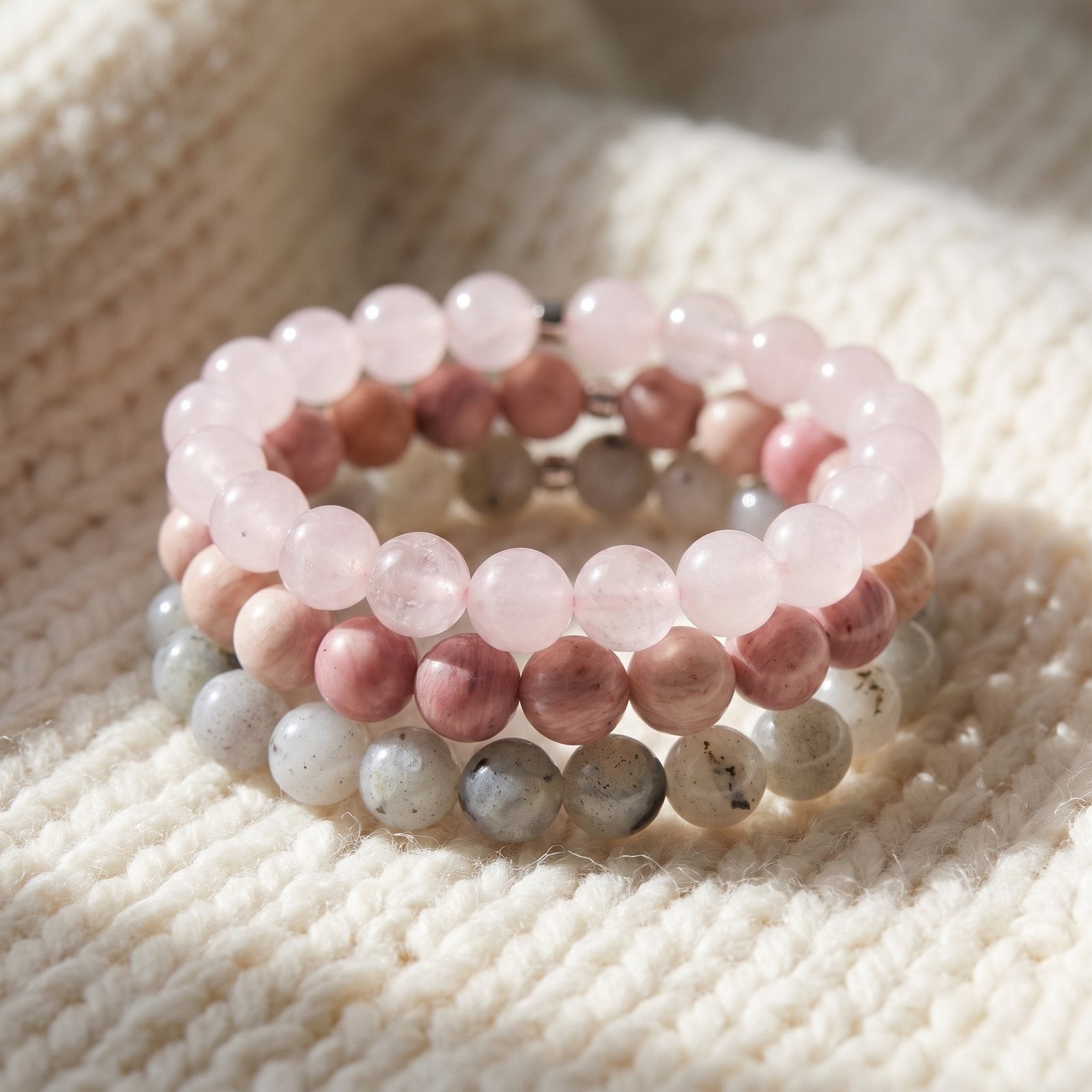 Triple Bracelets Énergie "Amour"