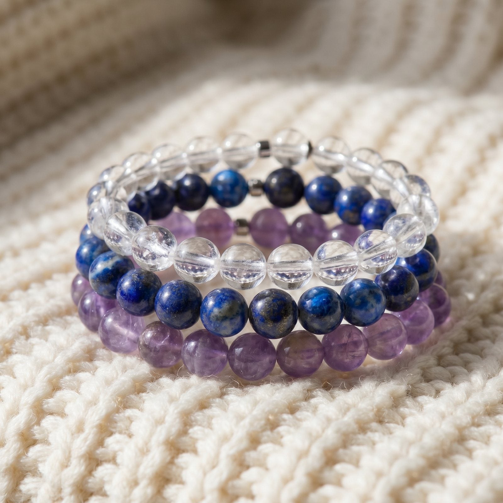 Triple Bracelets Énergie "Divination"