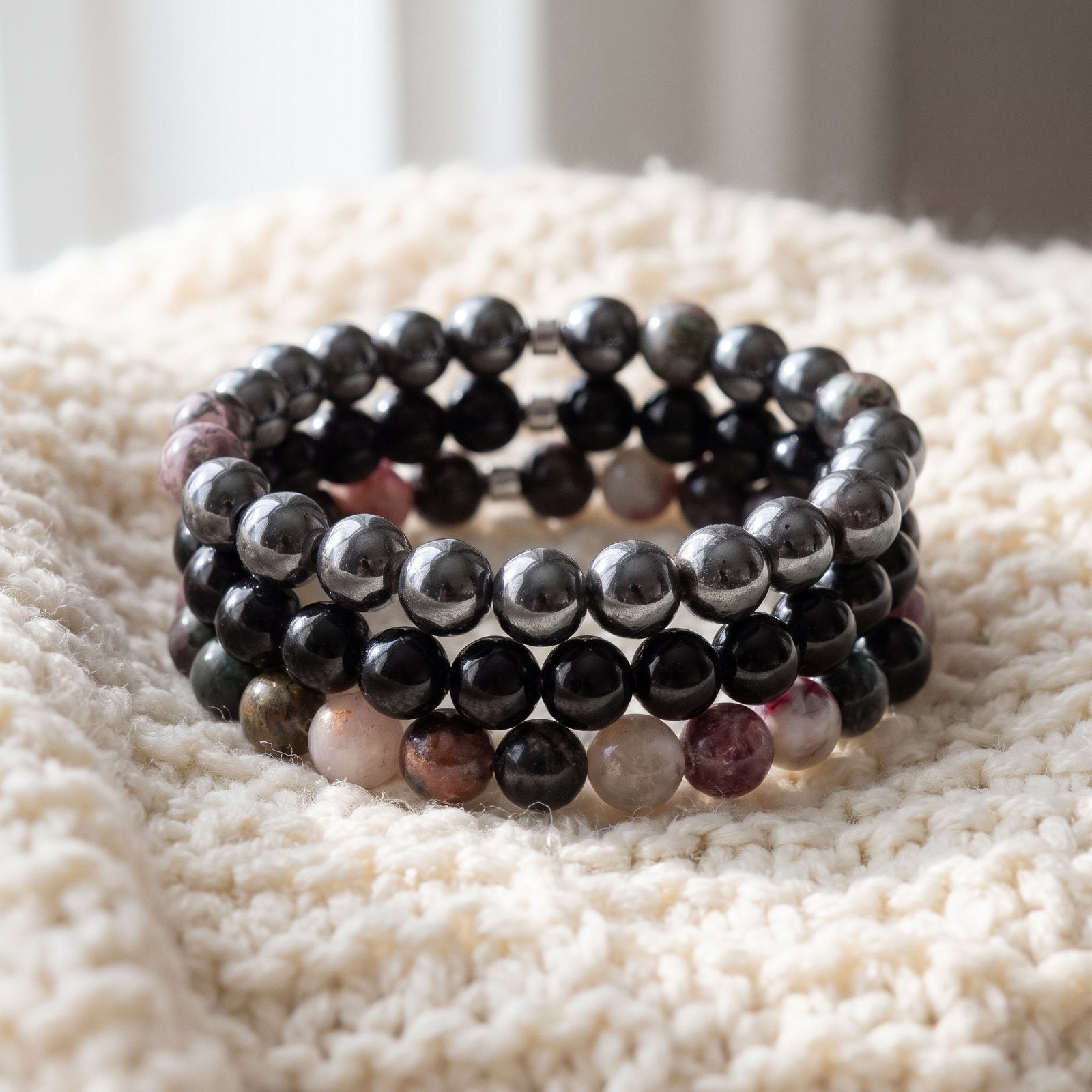 Triple Bracelets Énergie "Sécurité"