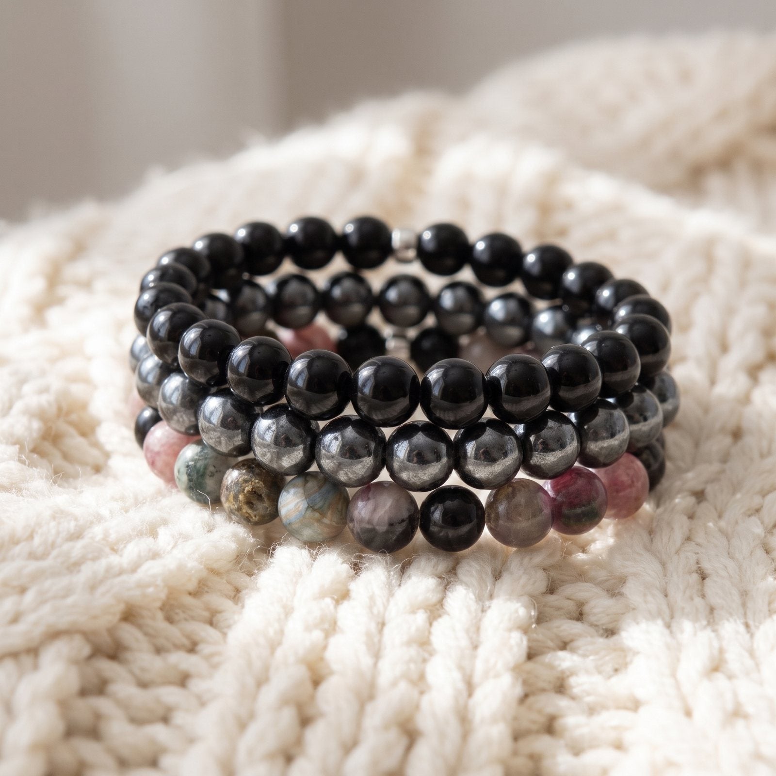 Triple Bracelets Énergie "Sécurité"
