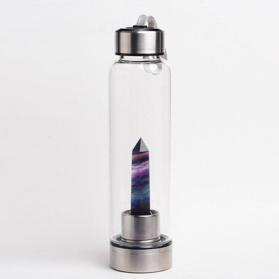 Bouteille «énergie positive» en cristal