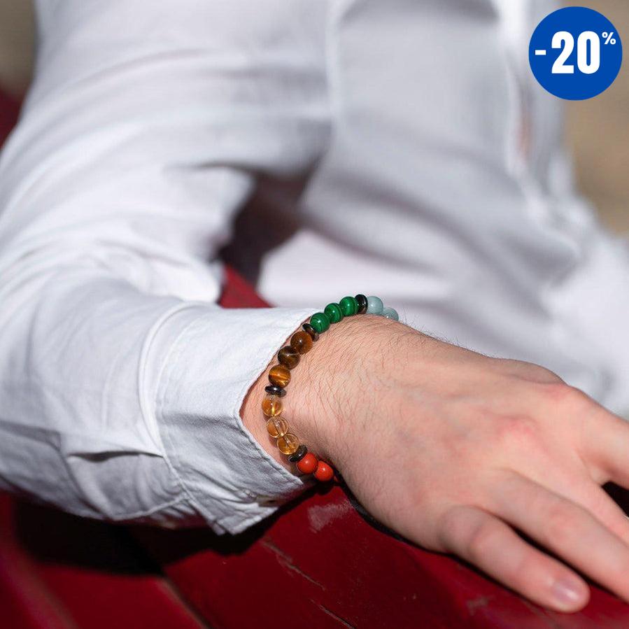 Bracelet 7 chakras en pierres de qualité premium (version 3.0)