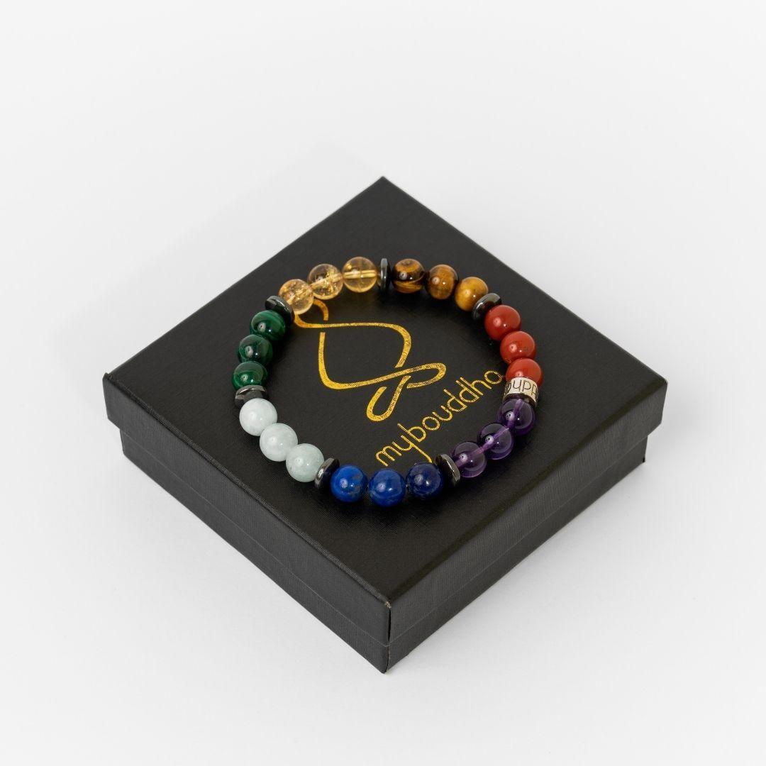 Bracelet « 7 Chakras harmonisés » en pierres naturelles